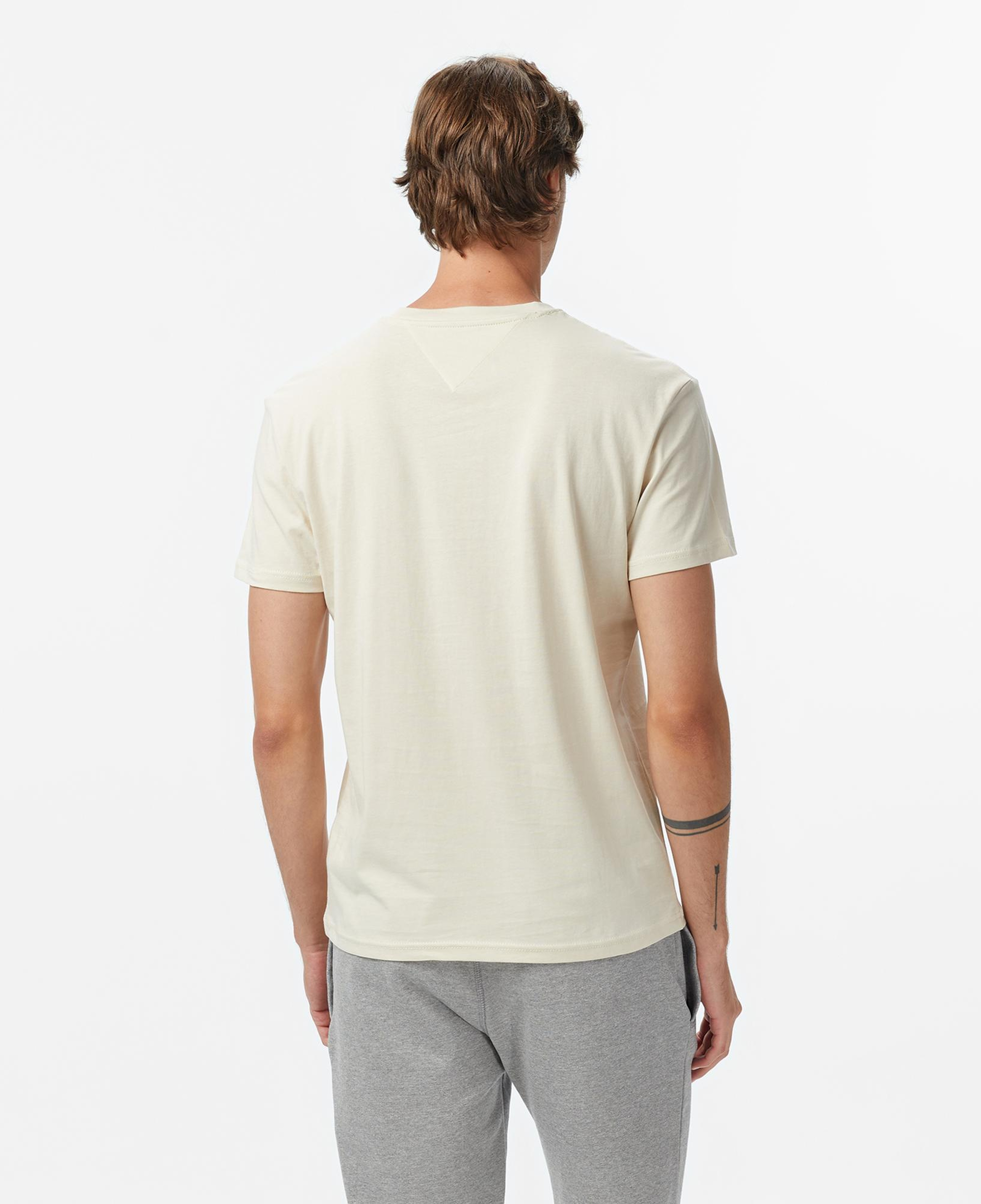 Tommy Jeans Regular Erkek Bej T-Shirt