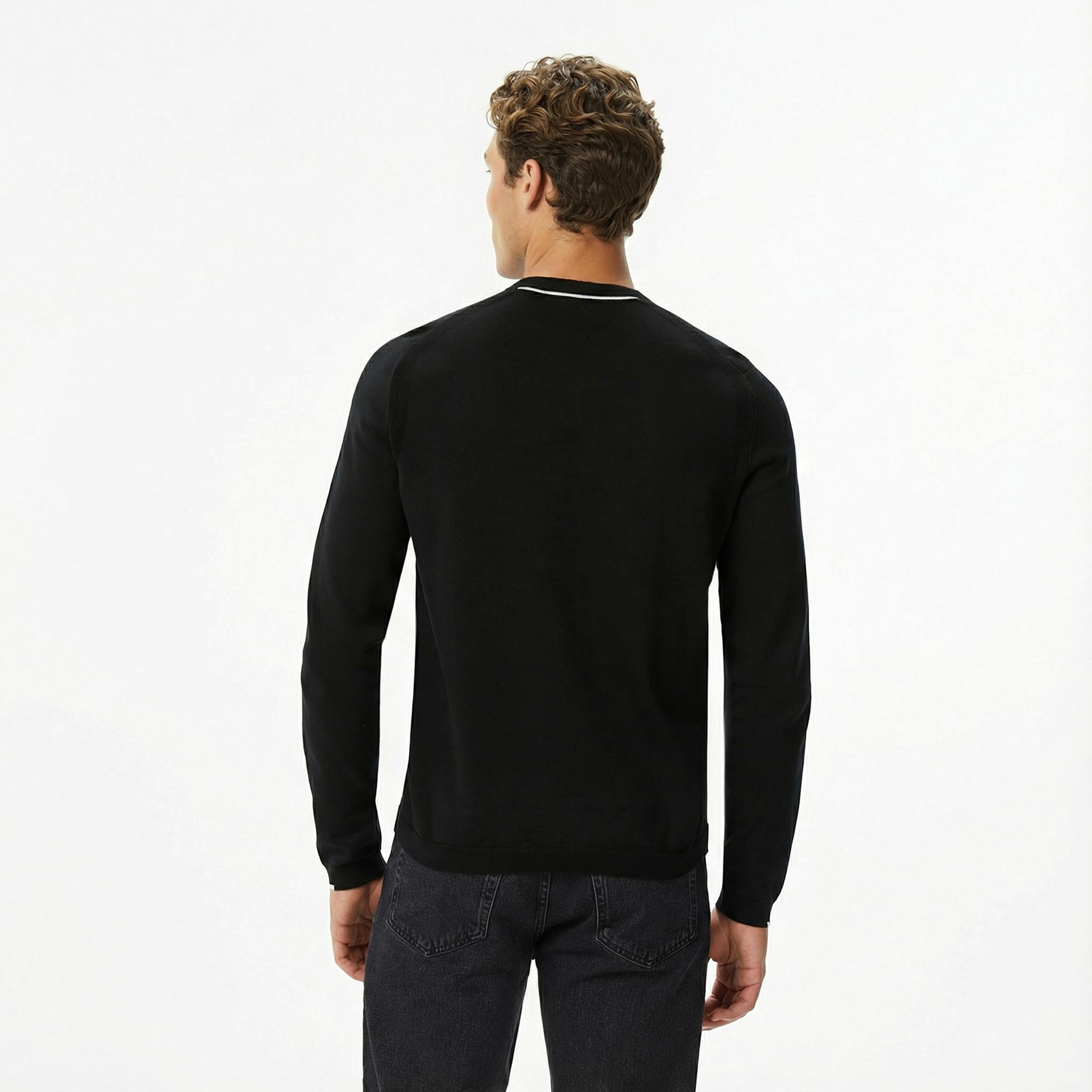 Boss Ever-X Erkek Siyah Triko