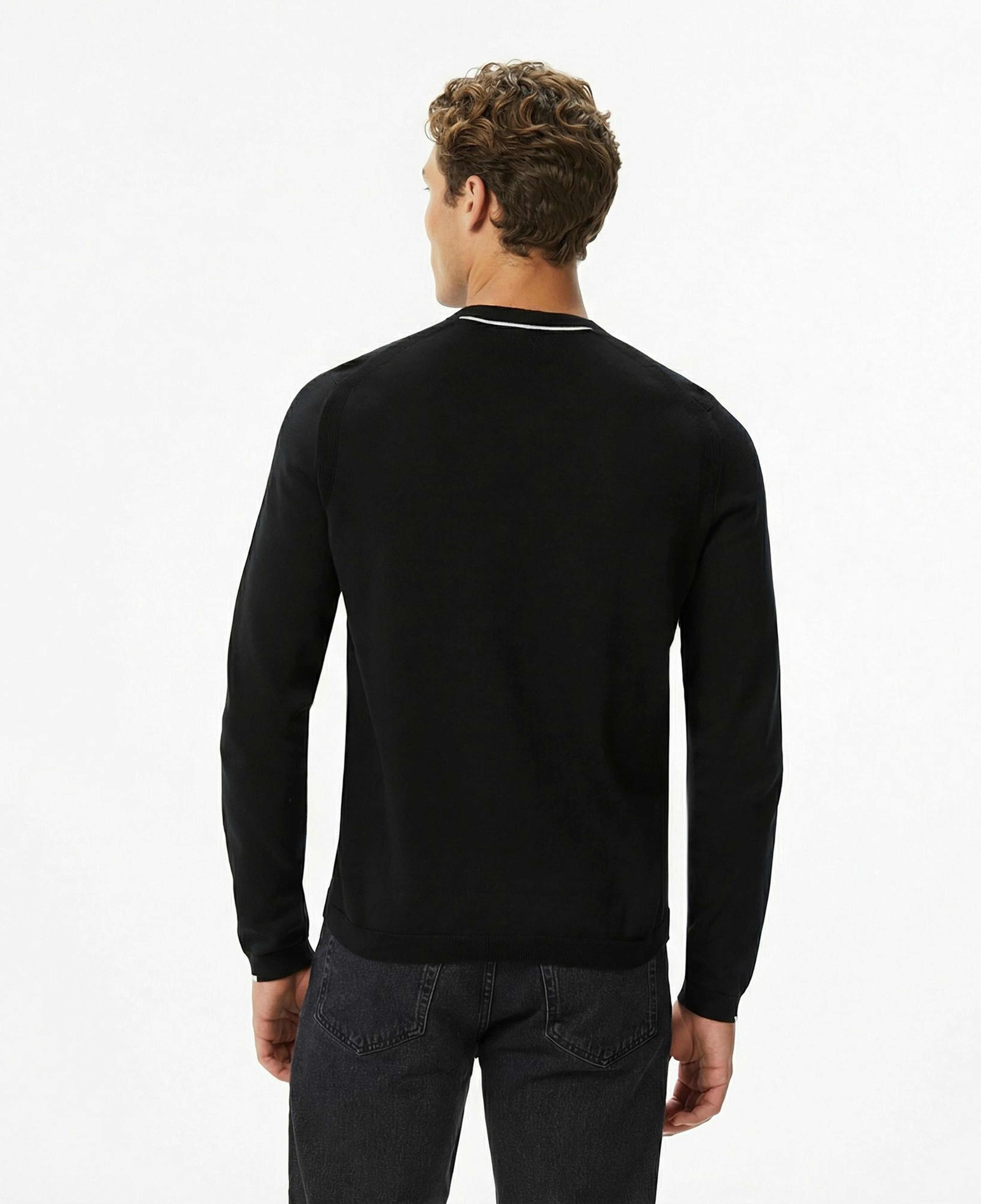 Boss Ever-X Erkek Siyah Triko