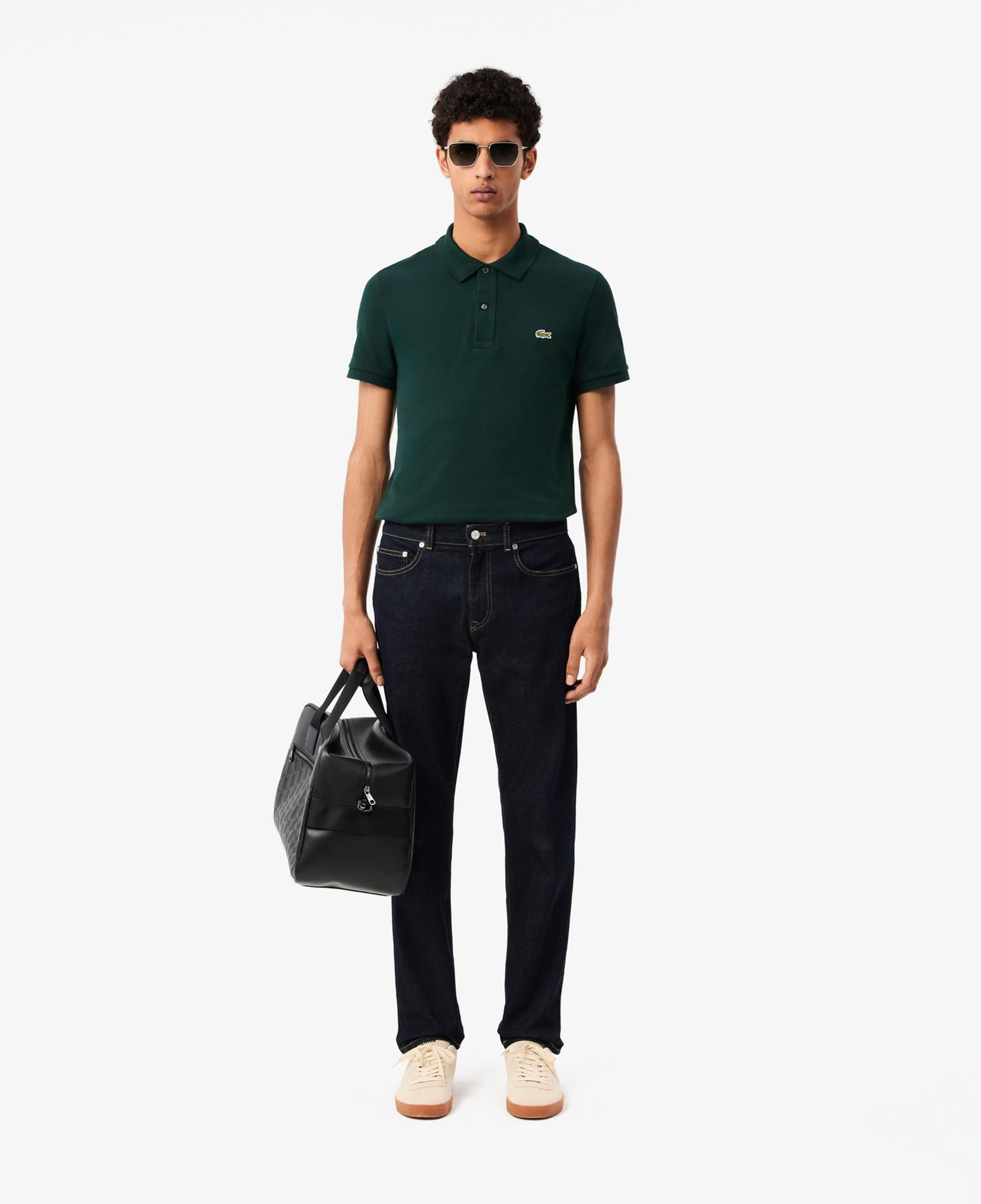 Lacoste Erkek Slim Fit Koyu Mavi Jean Pantolon