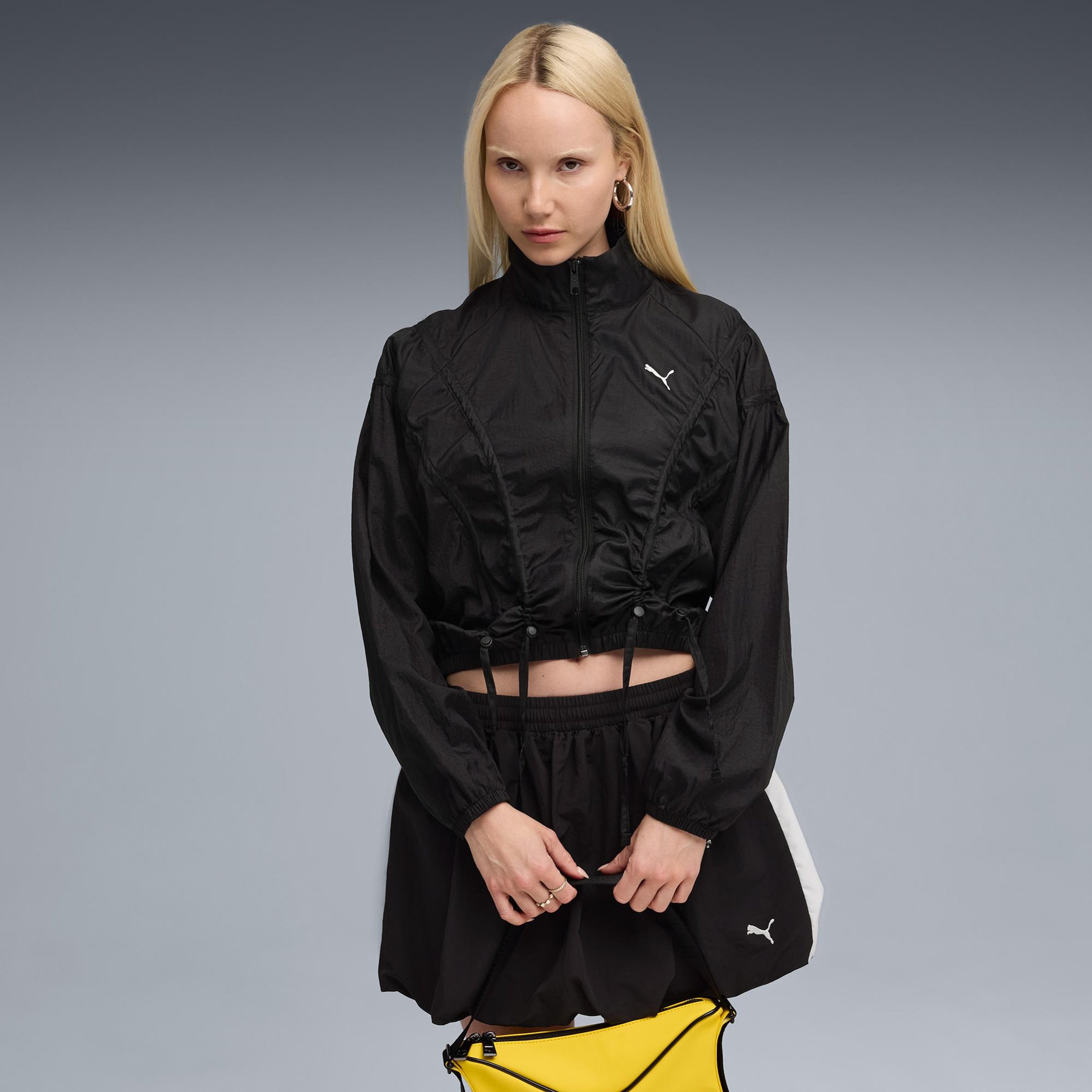 Puma Dare To Oversized Woven Kadın Siyah Ceket
