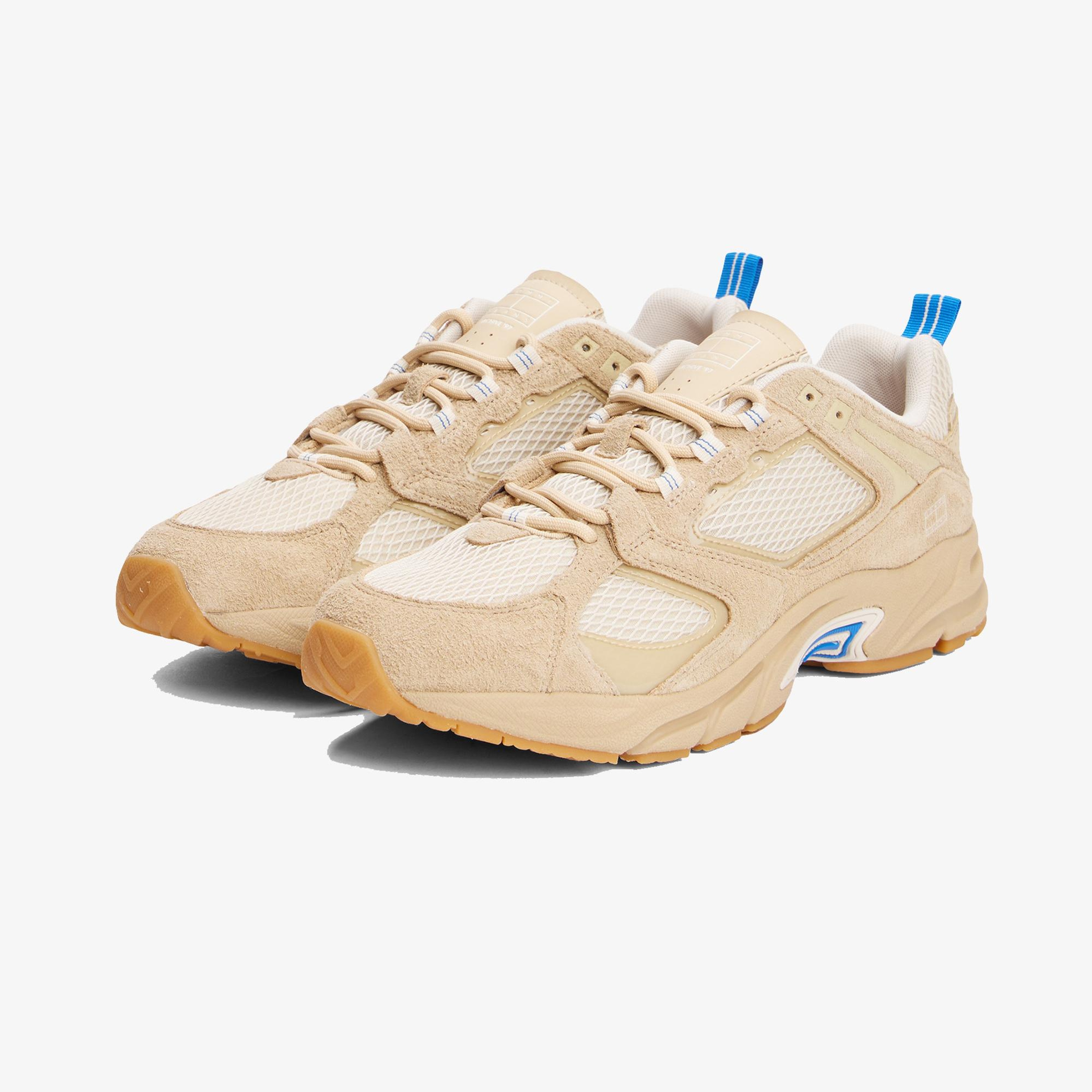 Tommy Jeans Suede Mix Archive Runners Erkek Bej Spor Ayakkabı