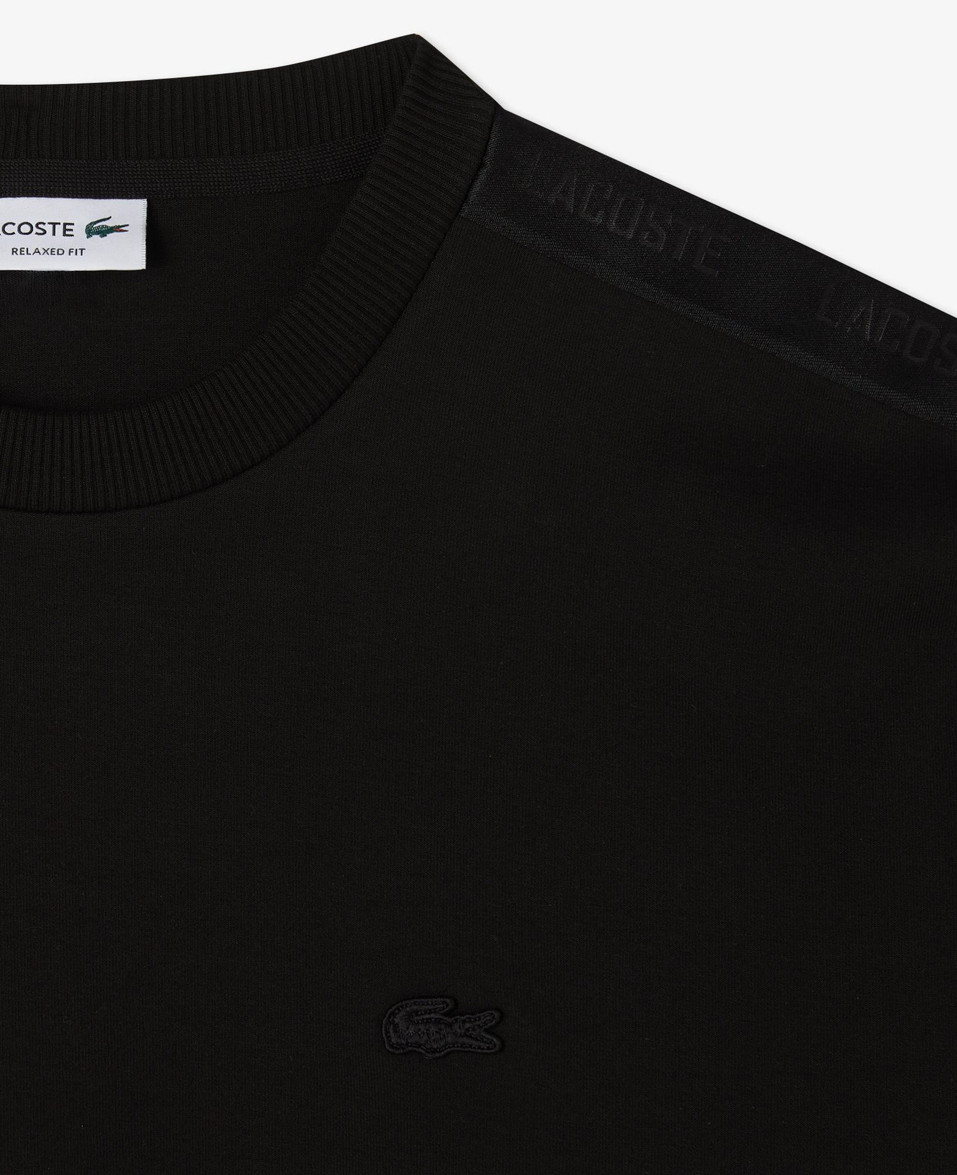 Lacoste Erkek Relaxed Fit Bisiklet Yaka Siyah Sweatshirt