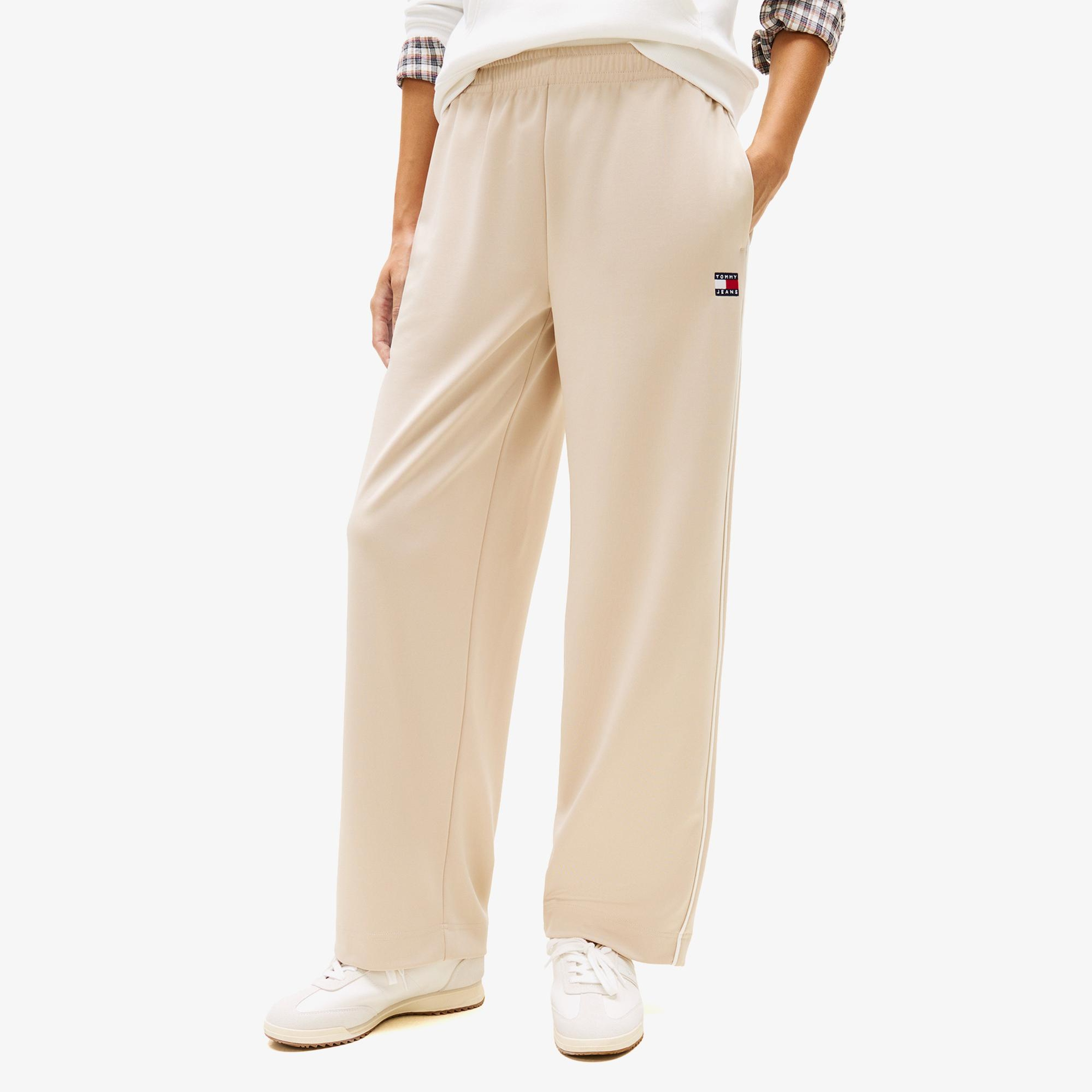 Tommy Hilfiger Badge Kadın Bej Eşofman Altı