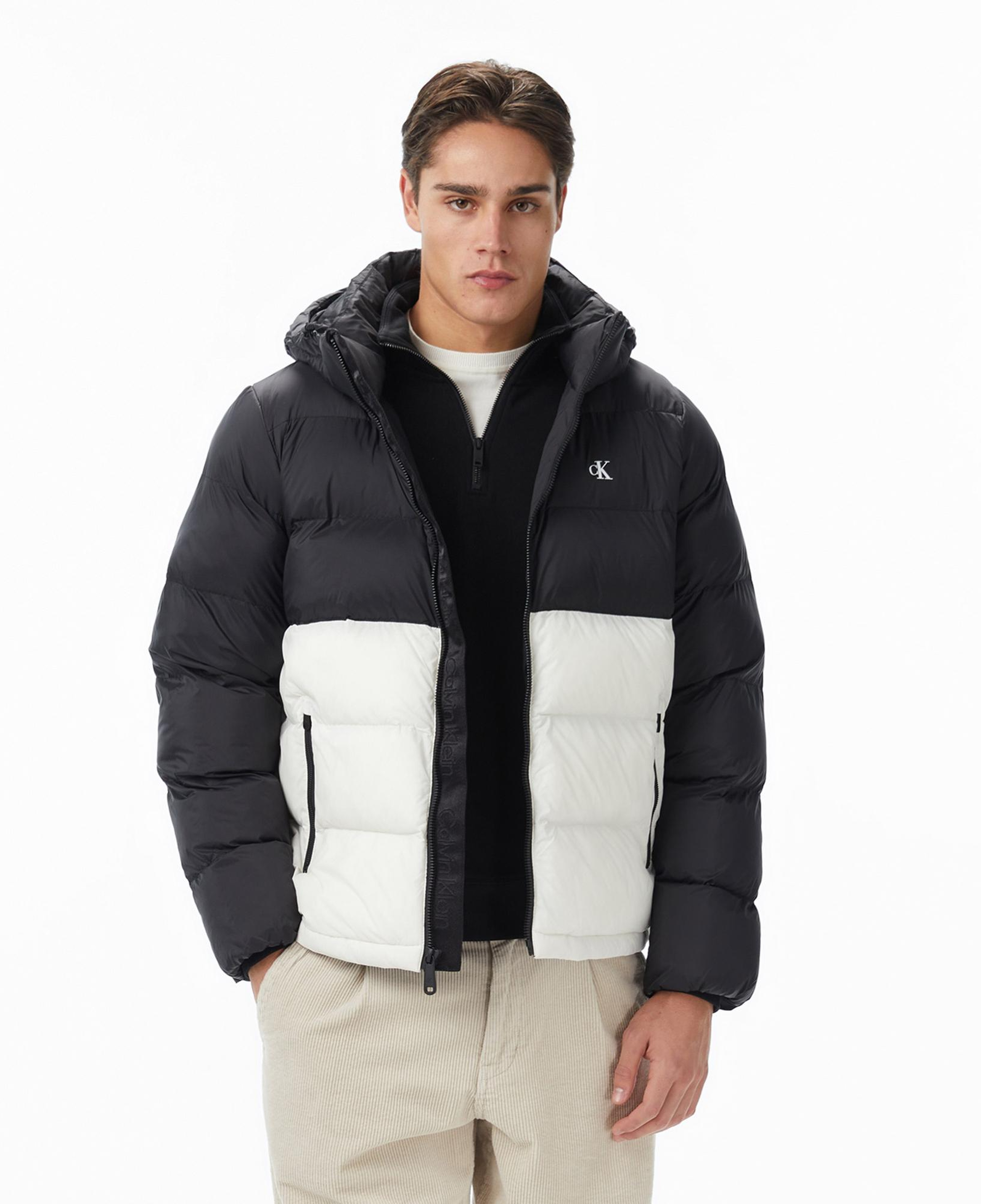 Calvin Klein Nylon Color Bock Puffer Erkek Renkli Mont