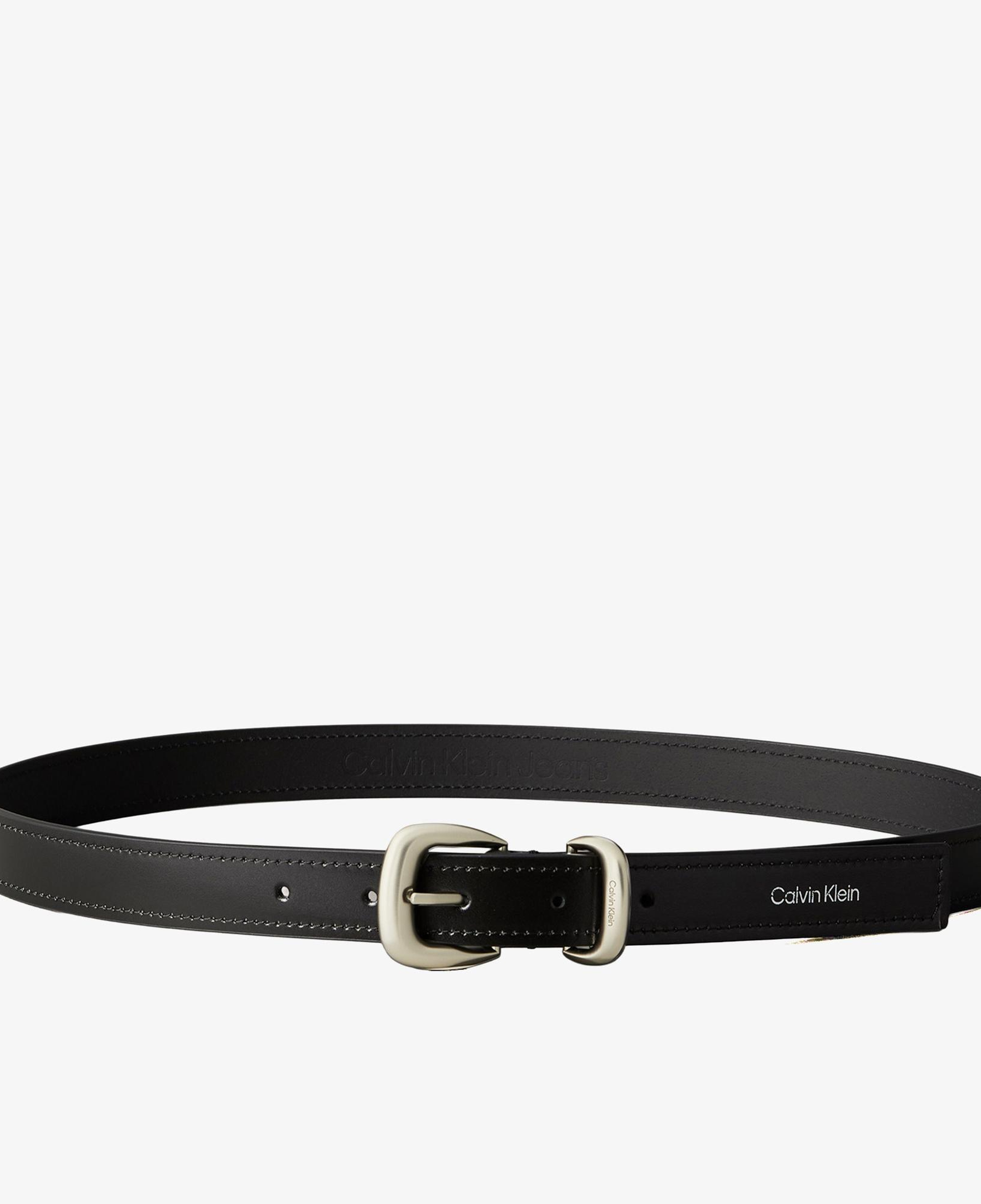 Calvin Klein 2 Piece Logo Buckle Kadın Siyah Kemer