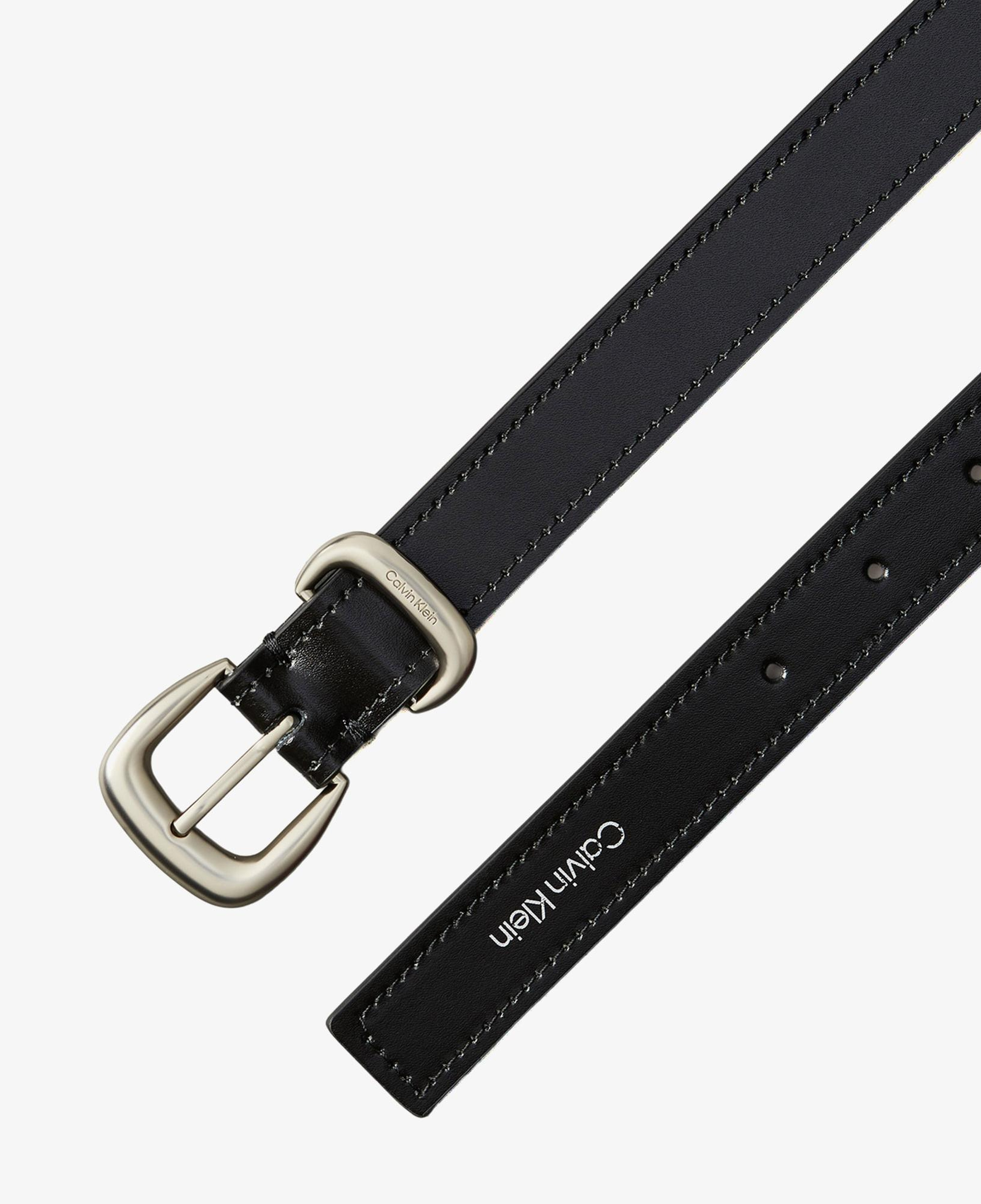 Calvin Klein 2 Piece Logo Buckle Kadın Siyah Kemer