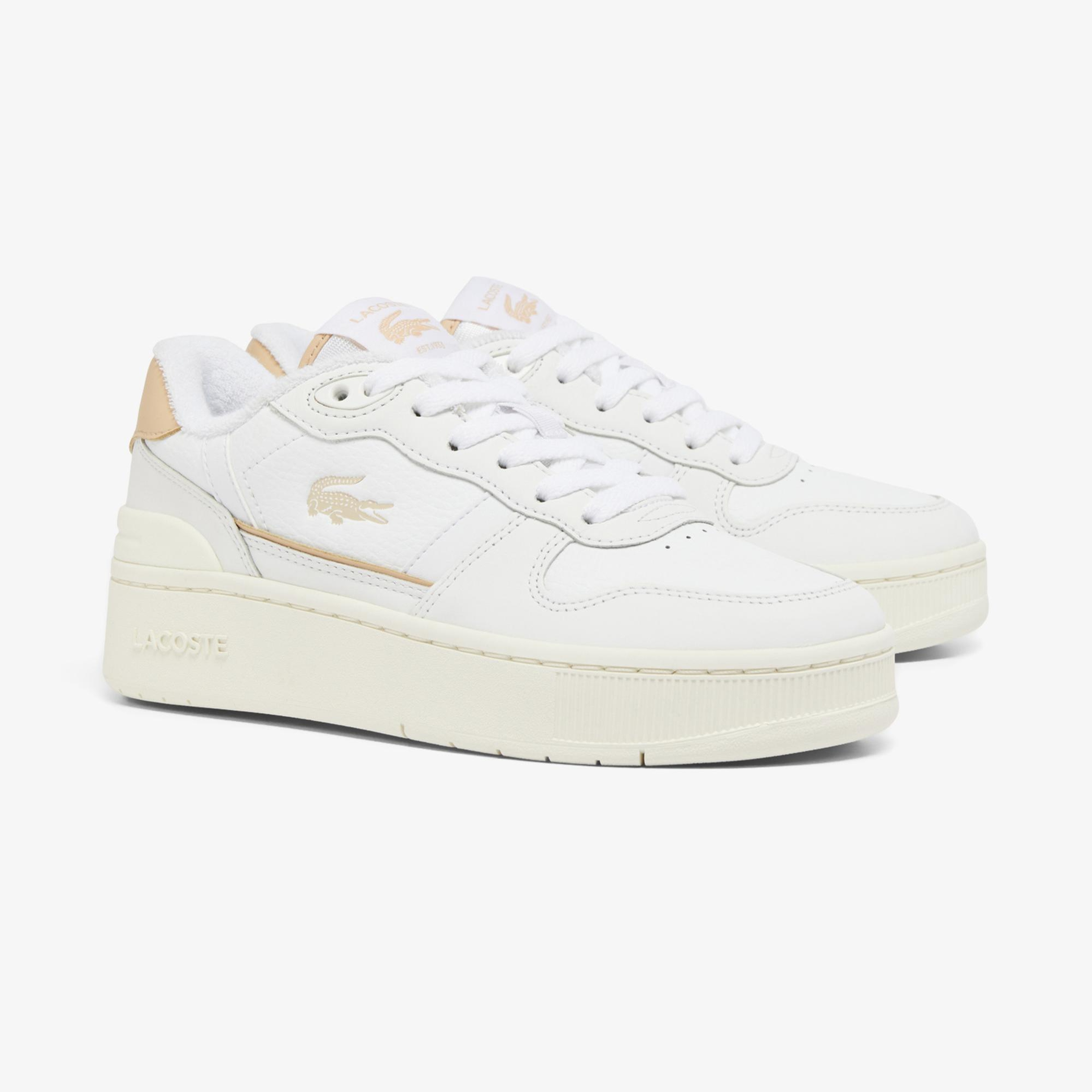 Lacoste T-Clip Platform Kadın Beyaz Sneaker