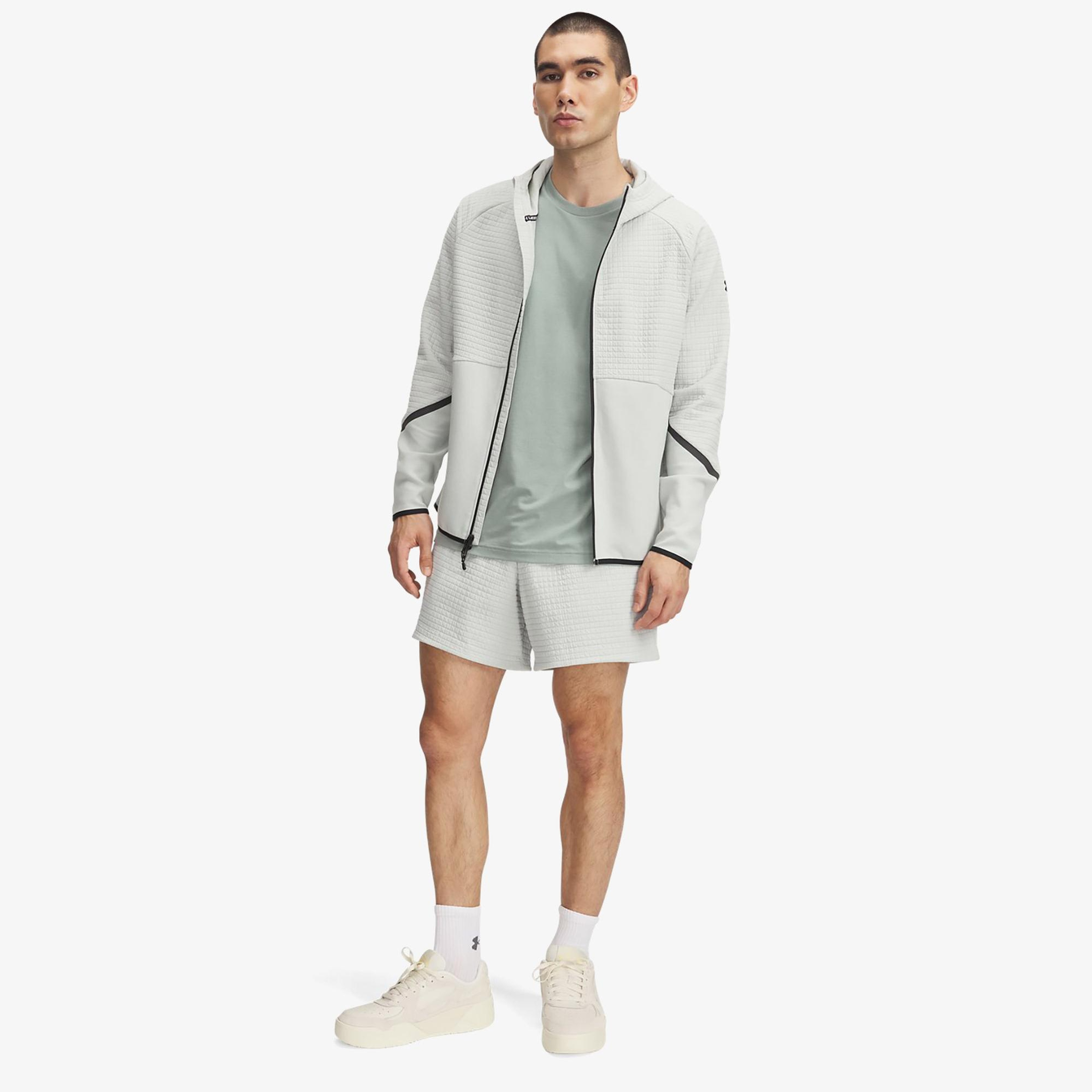 Under Armour Fleece Grid Erkek Gri Şort