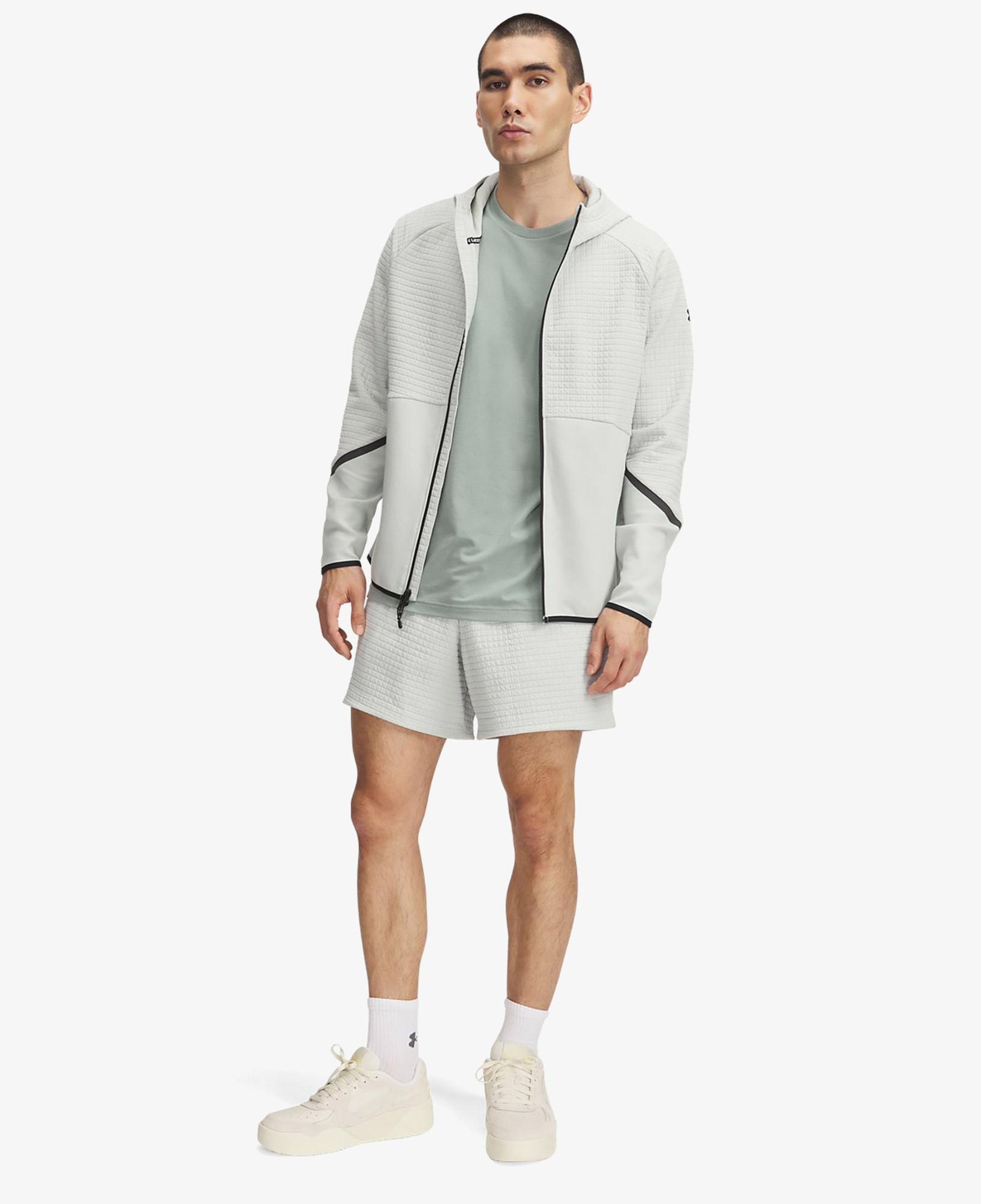 Under Armour Fleece Grid Erkek Gri Şort