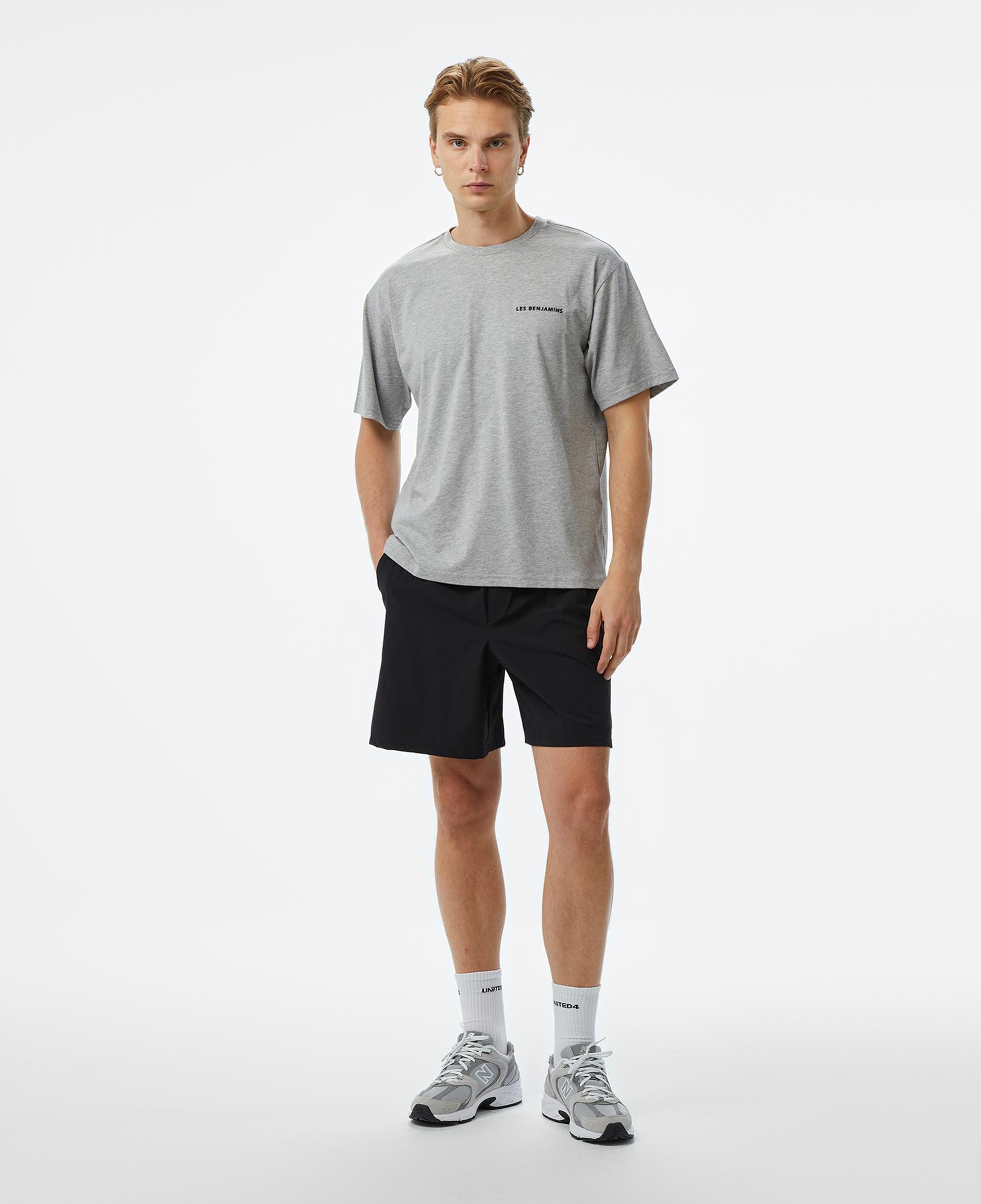 Les Benjamins 412 Erkek Siyah Şort