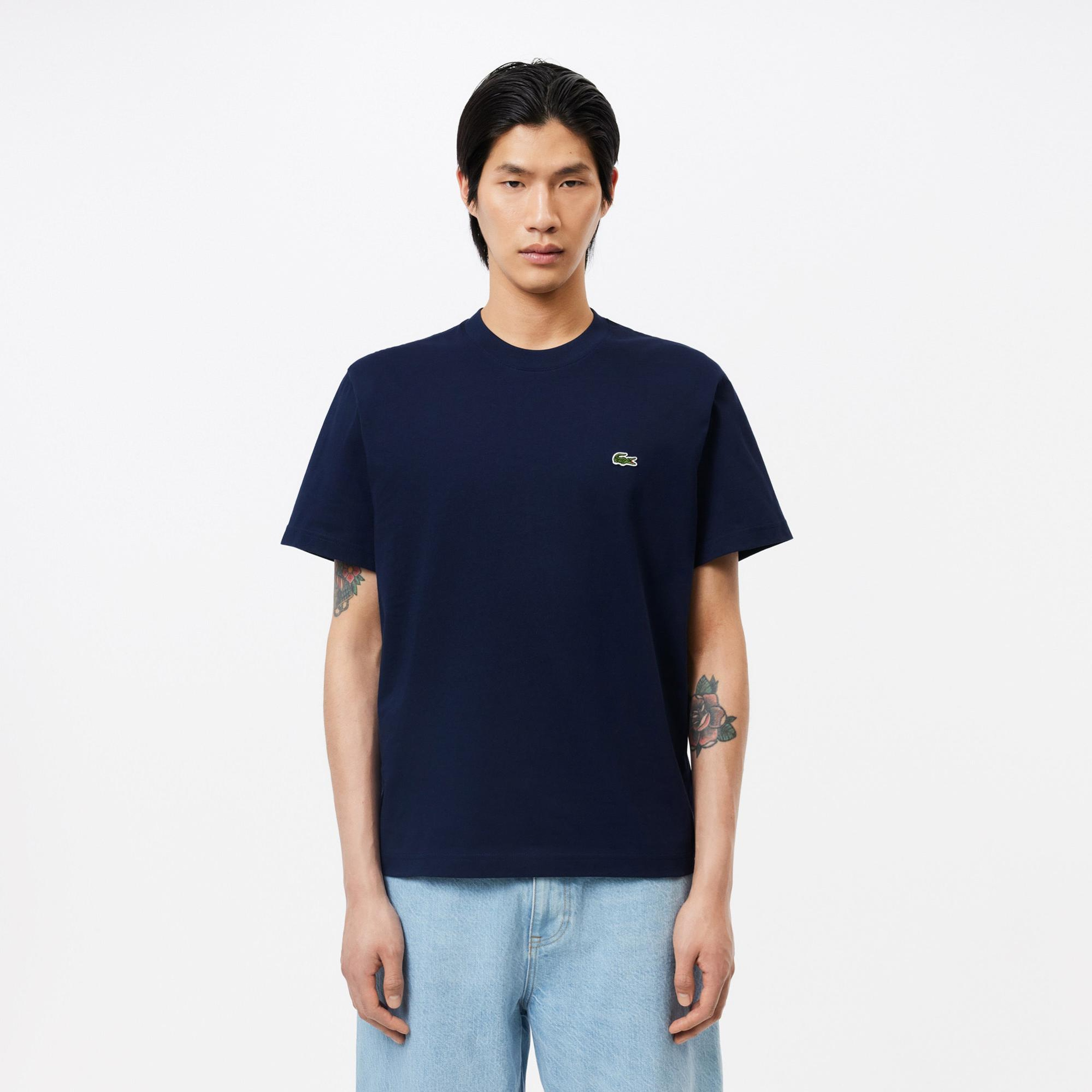 Lacoste Erkek Classic Fit Bisiklet Yaka Lacivert T-Shirt