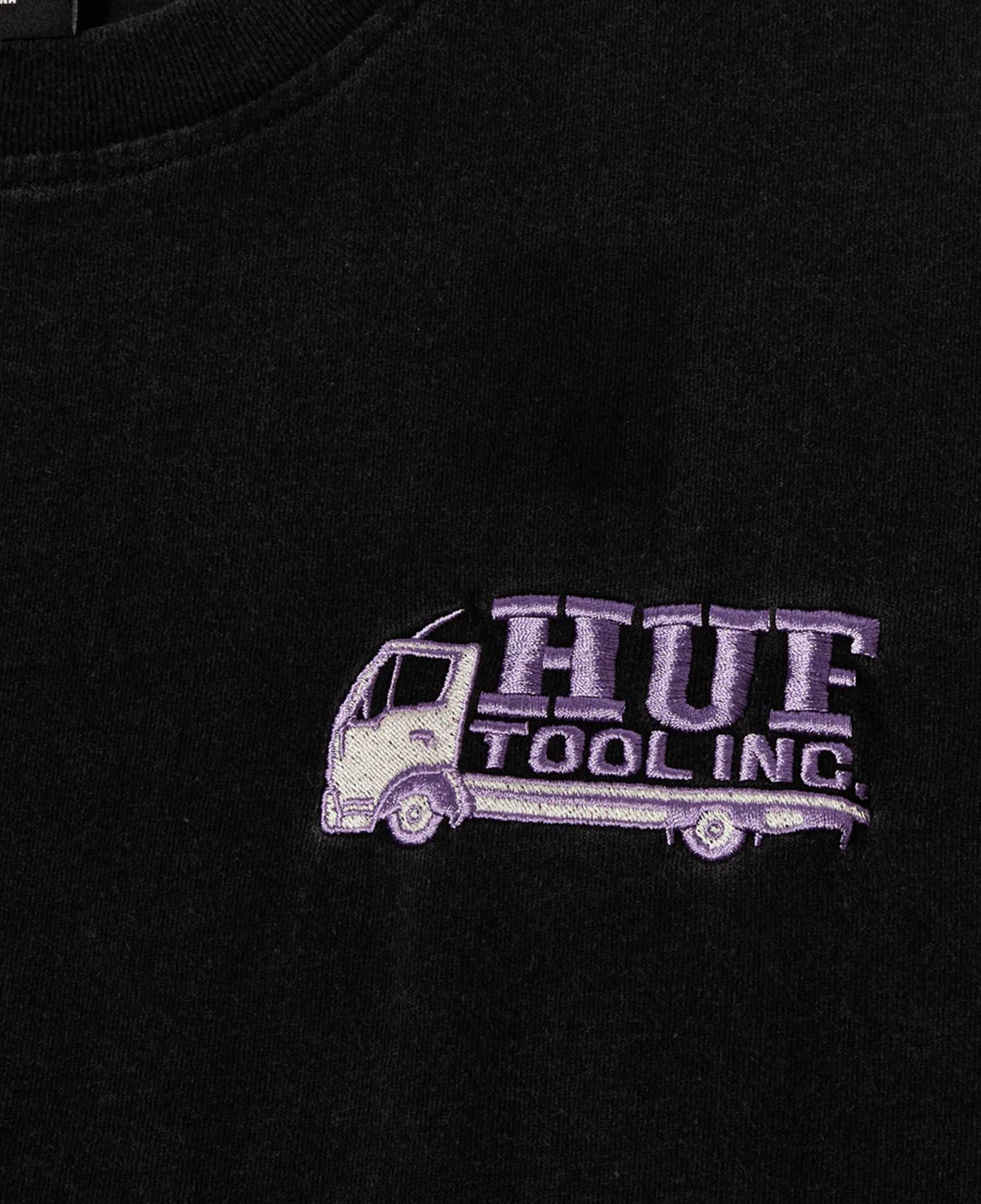 Huf Tool Inc Washed Erkek Siyah T-Shirt