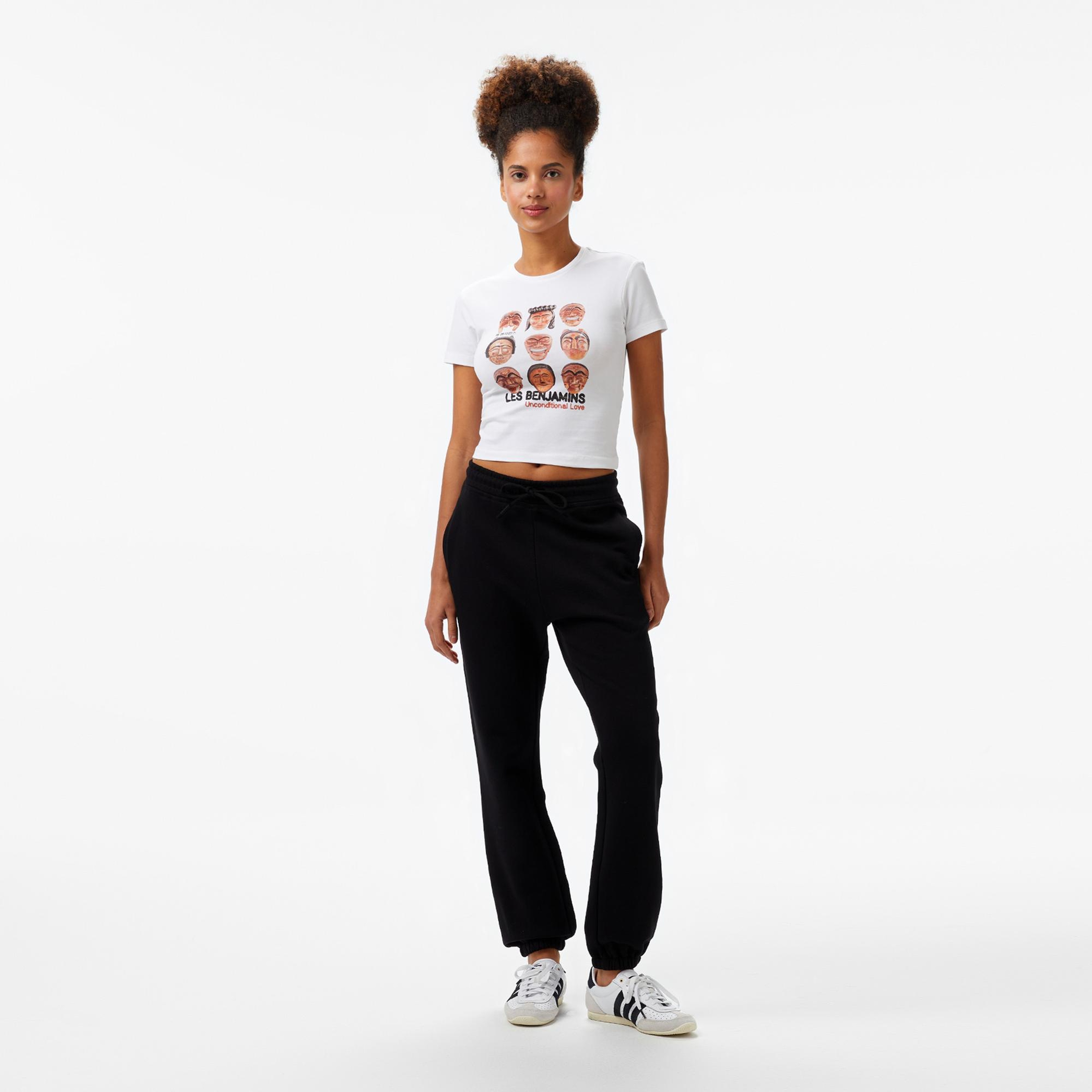 Les Benjamins Kadın Siyah Eşofman Altı