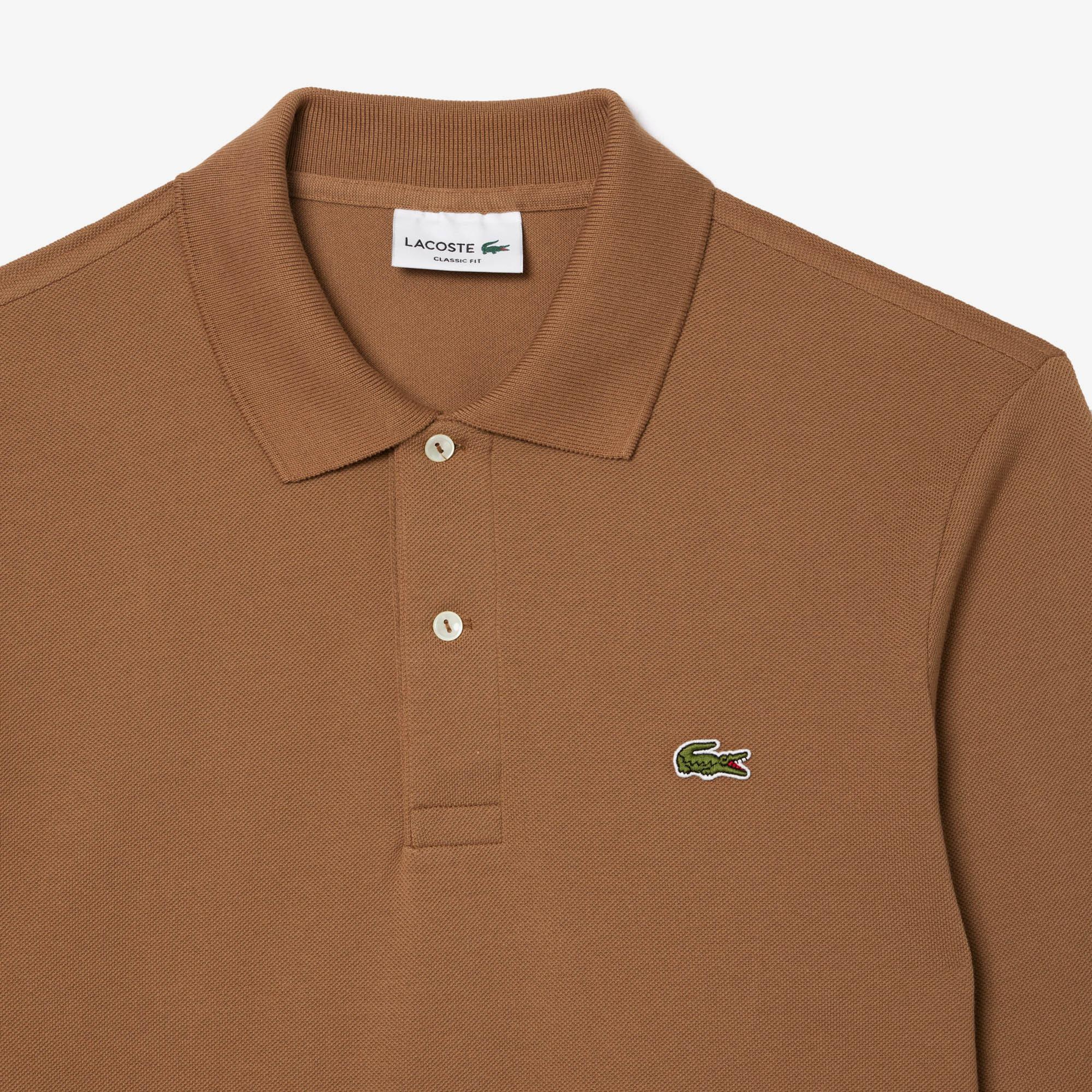 Lacoste L.12.12 Classic Fit Erkek Kahverengi Polo