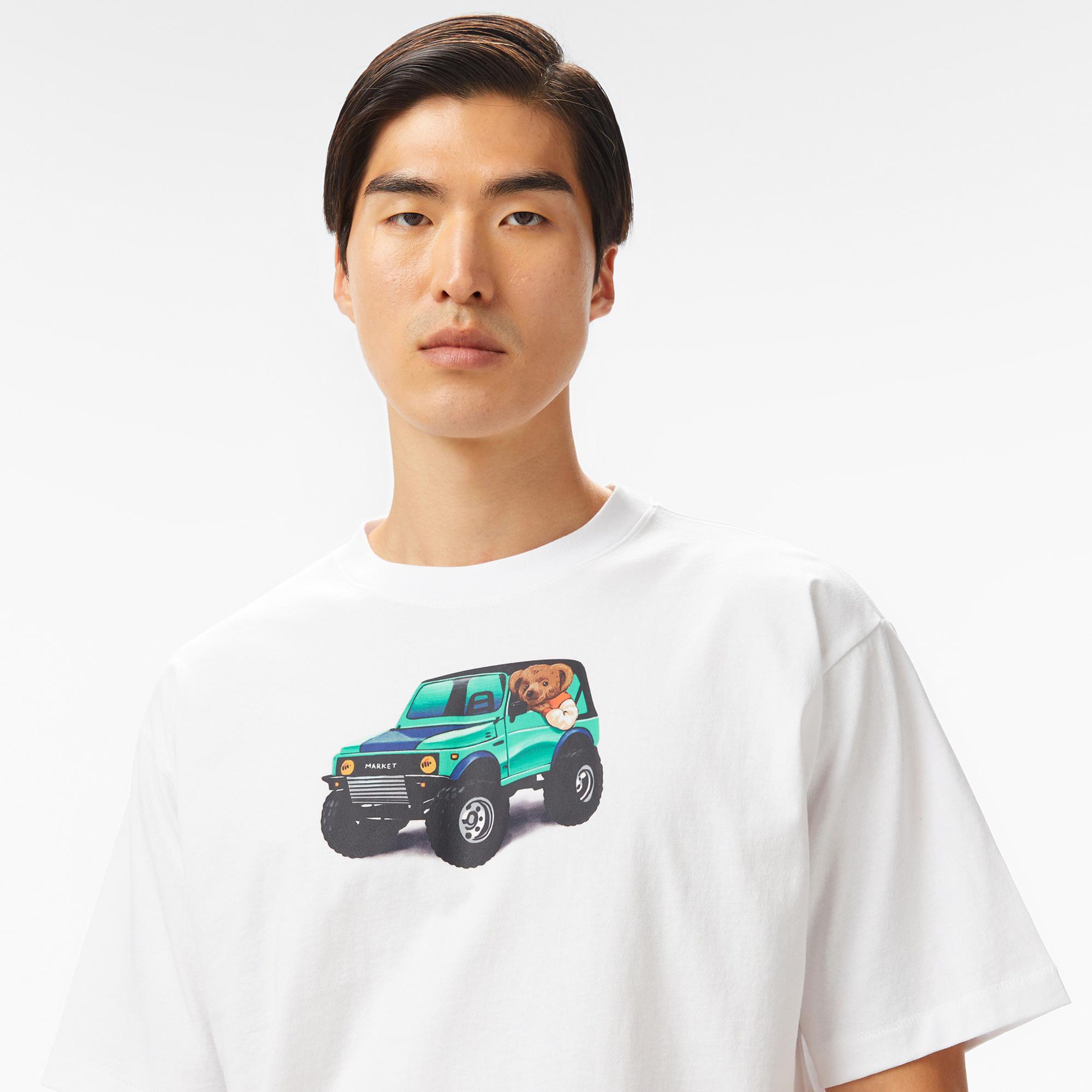 The Market '4x4 Bear' Erkek Beyaz T-Shirt