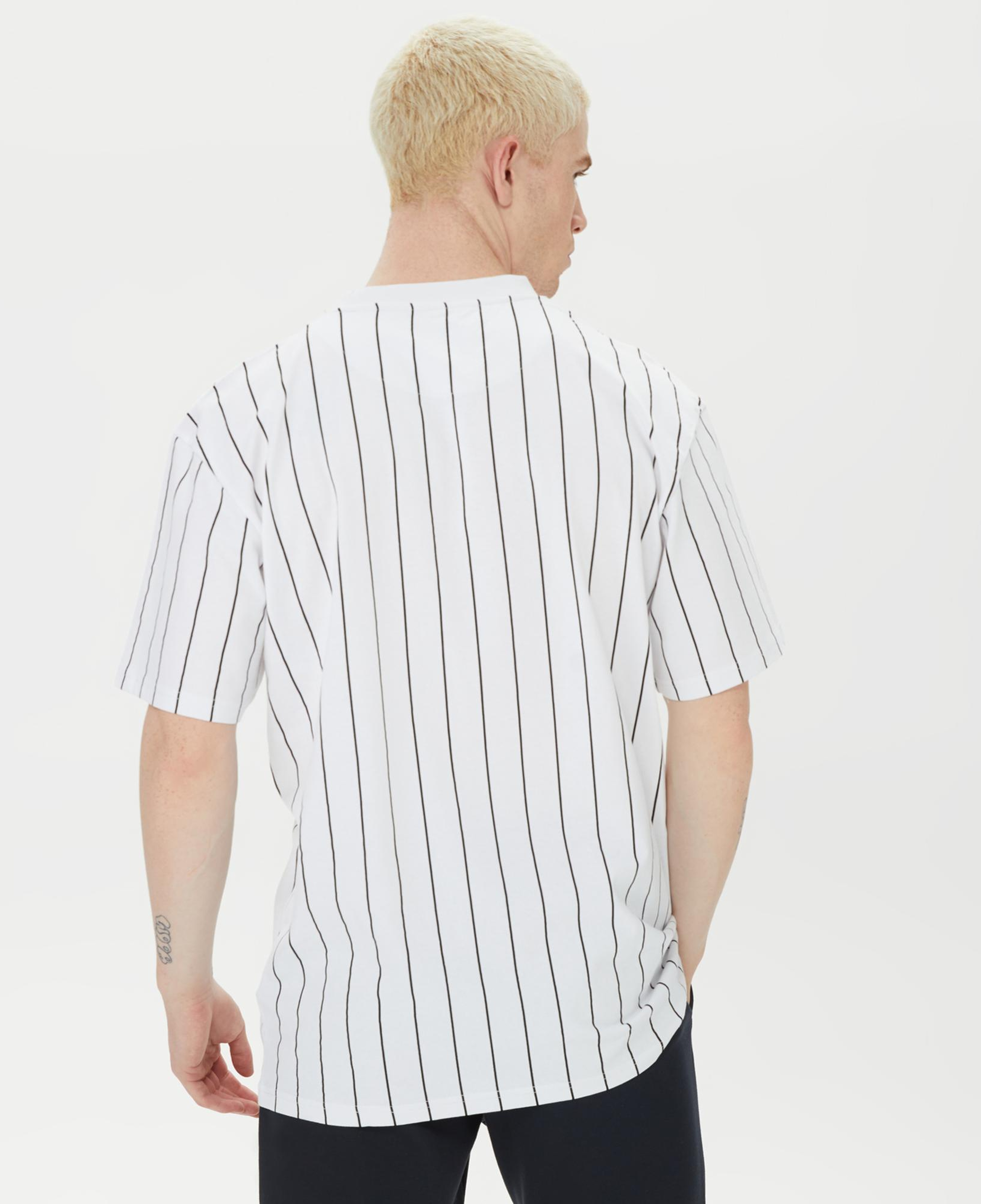 Karl Kani Small PinStripe Erkek Beyaz T-Shirt