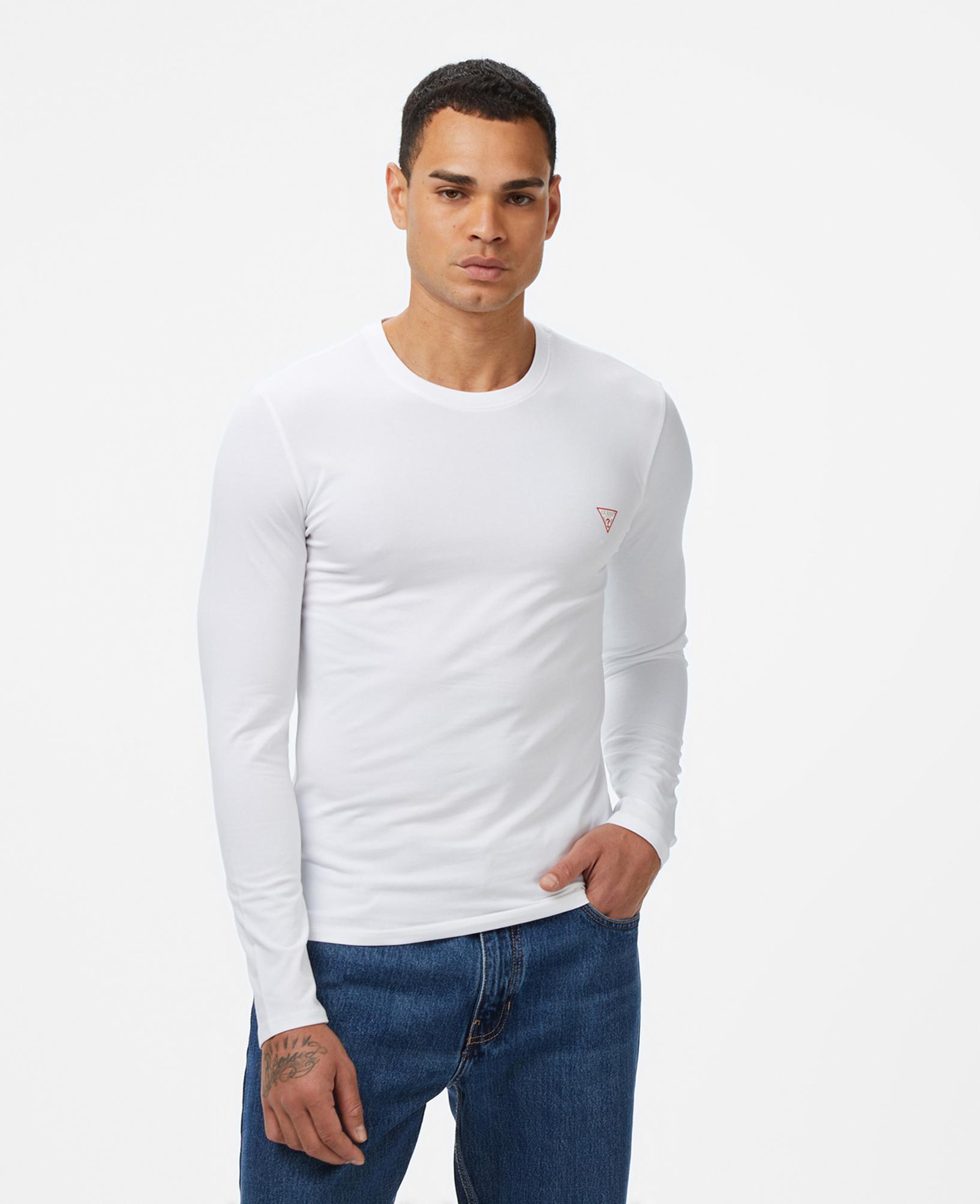 Guess Core Slim Fit Erkek Beyaz T-Shirt