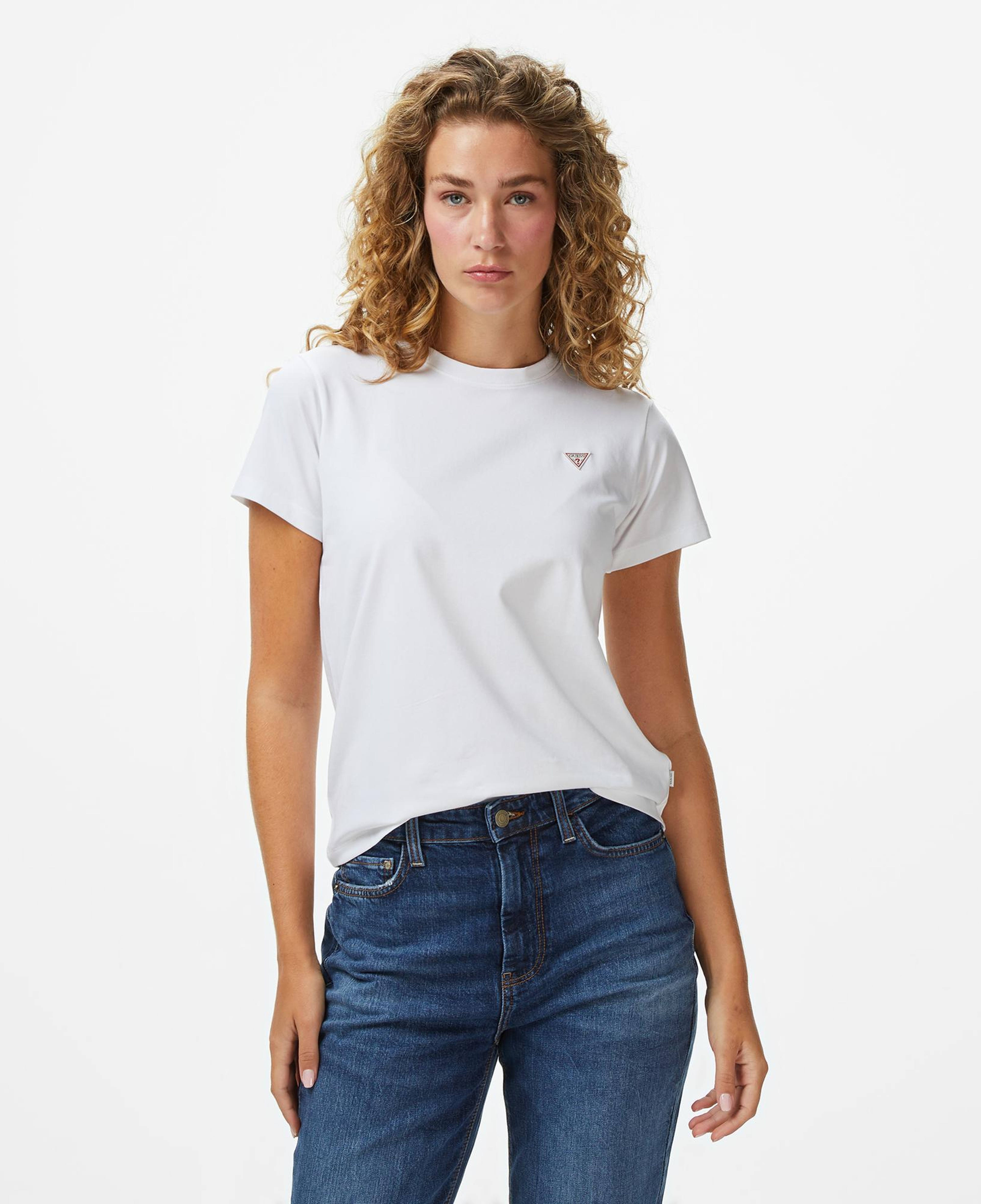 Guess Classic Kadın Beyaz T-Shirt