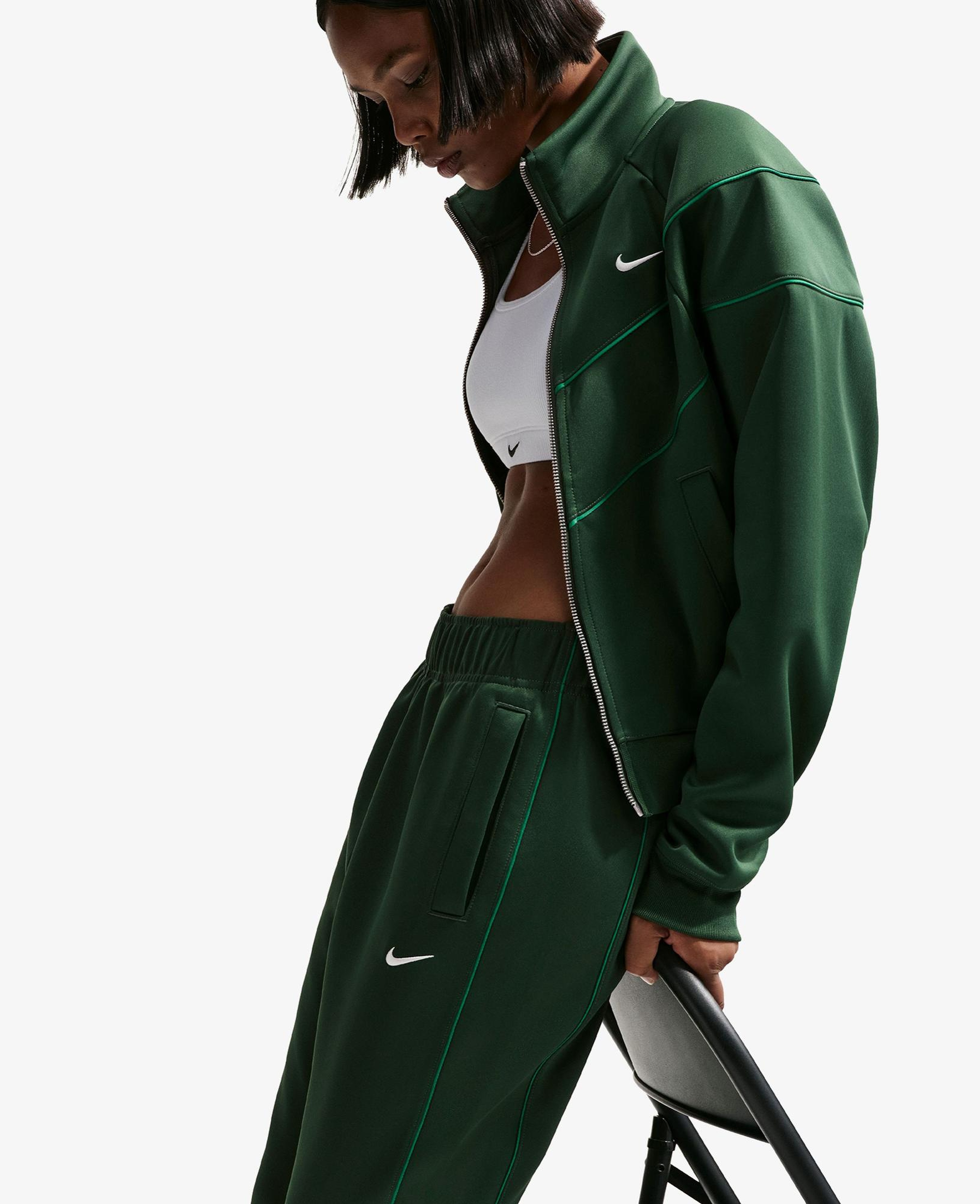 Nike Sportswear Windrunner Poly Knit Kadın Yeşil Eşofman Altı