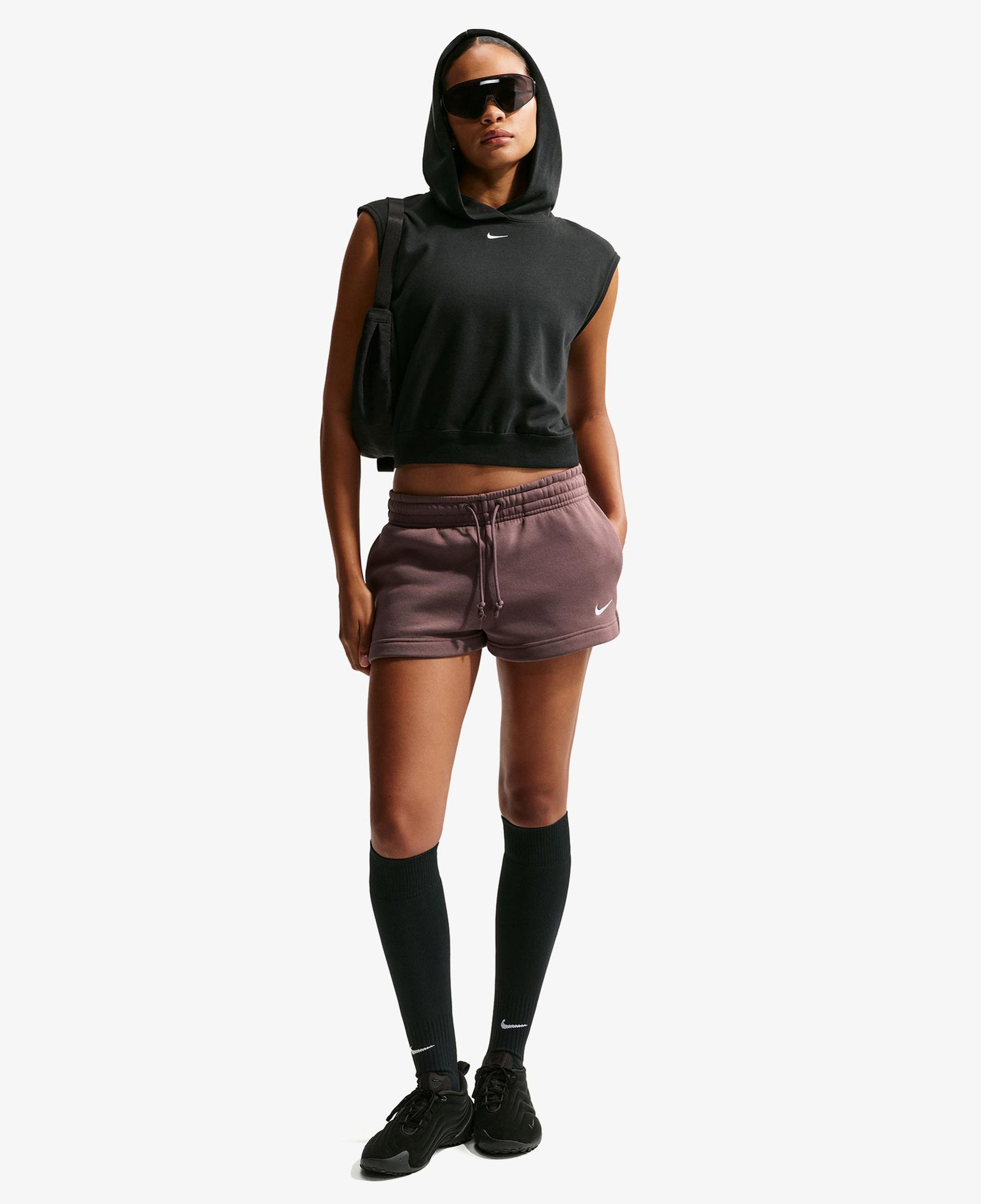 Nike Sportswear Phoenix Fleece 5 cm Kadın Kahverengi Şort