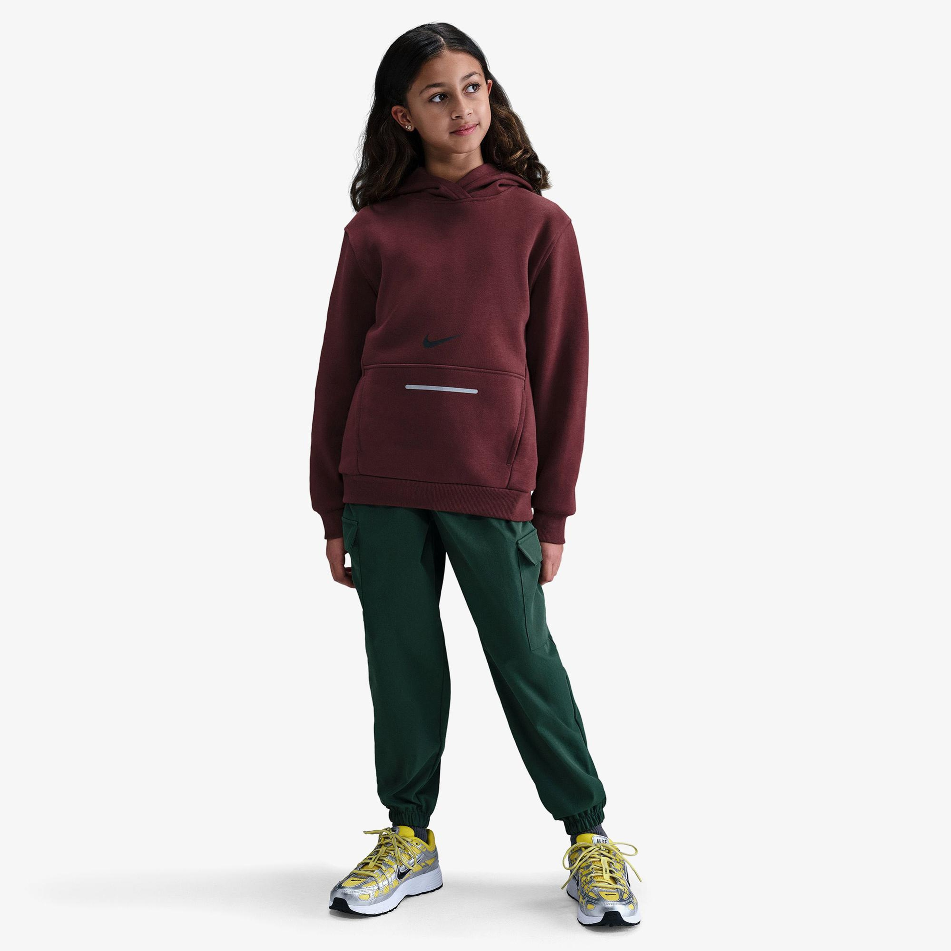 Nike Sportswear Club Fleece Çocuk Bordo Kapüşonlu Hoodie