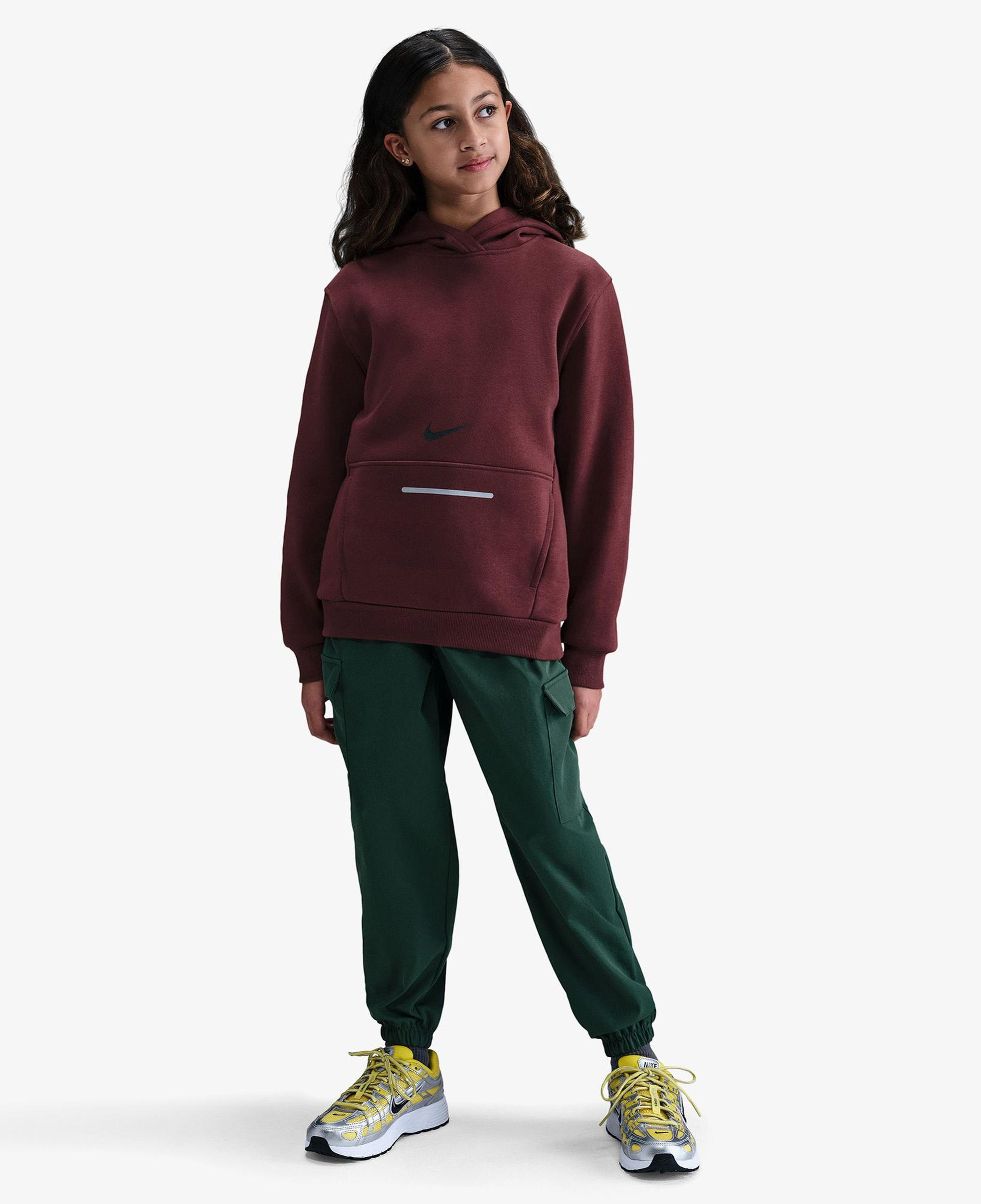 Nike Sportswear Club Fleece Çocuk Bordo Kapüşonlu Hoodie