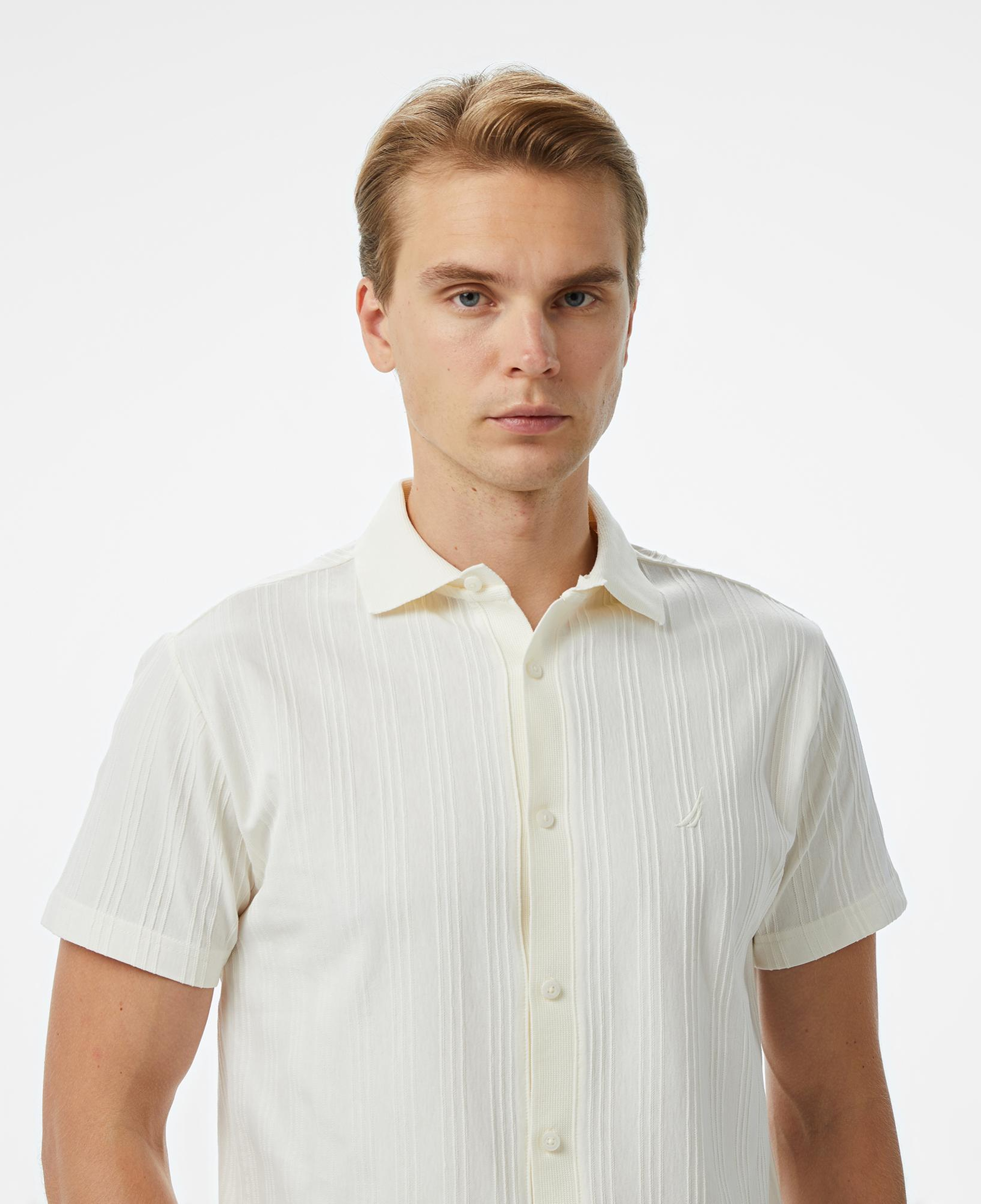 Nautica Erkek Beyaz Classic Fit Polo