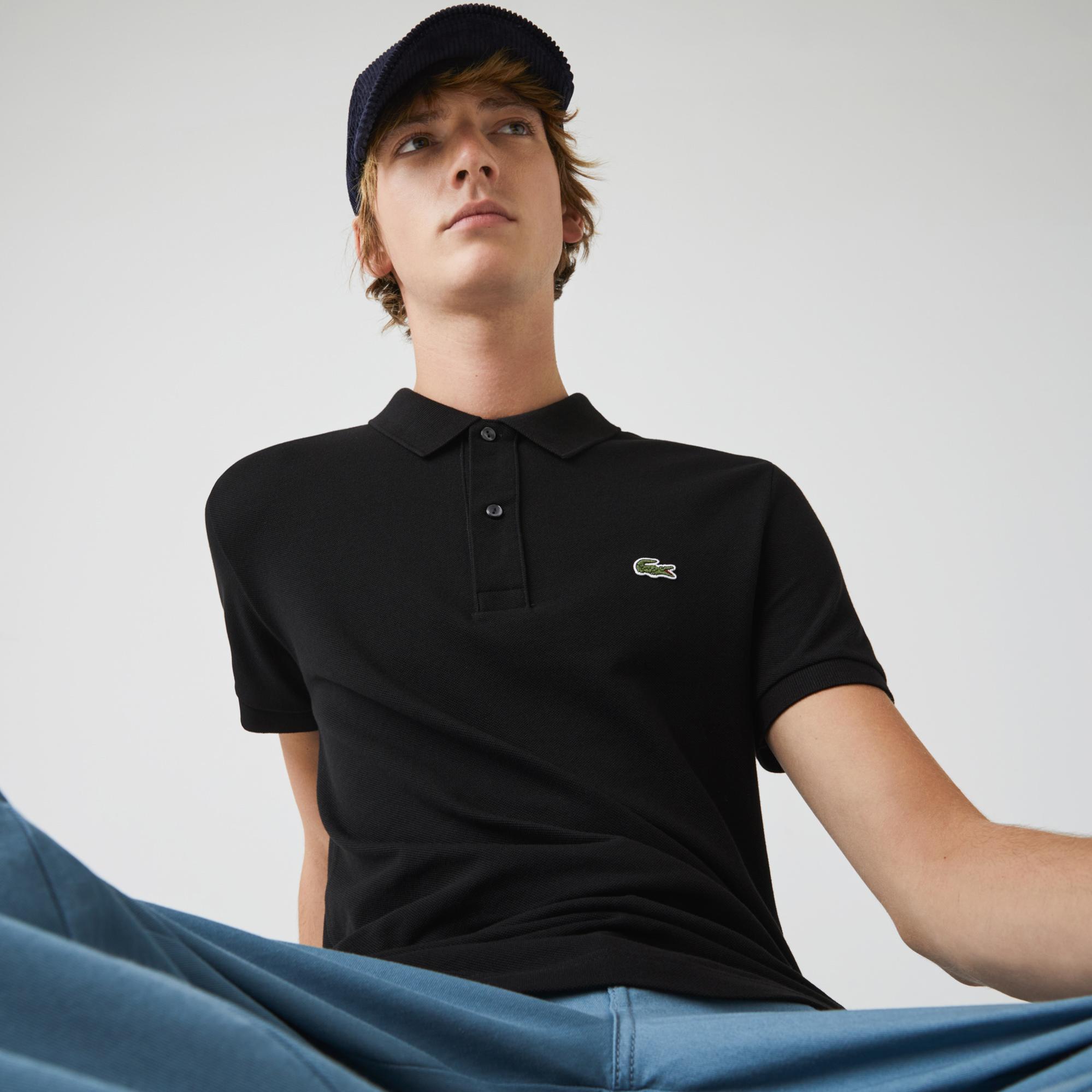 Lacoste L.12.12 Erkek Slim Fit Siyah Polo