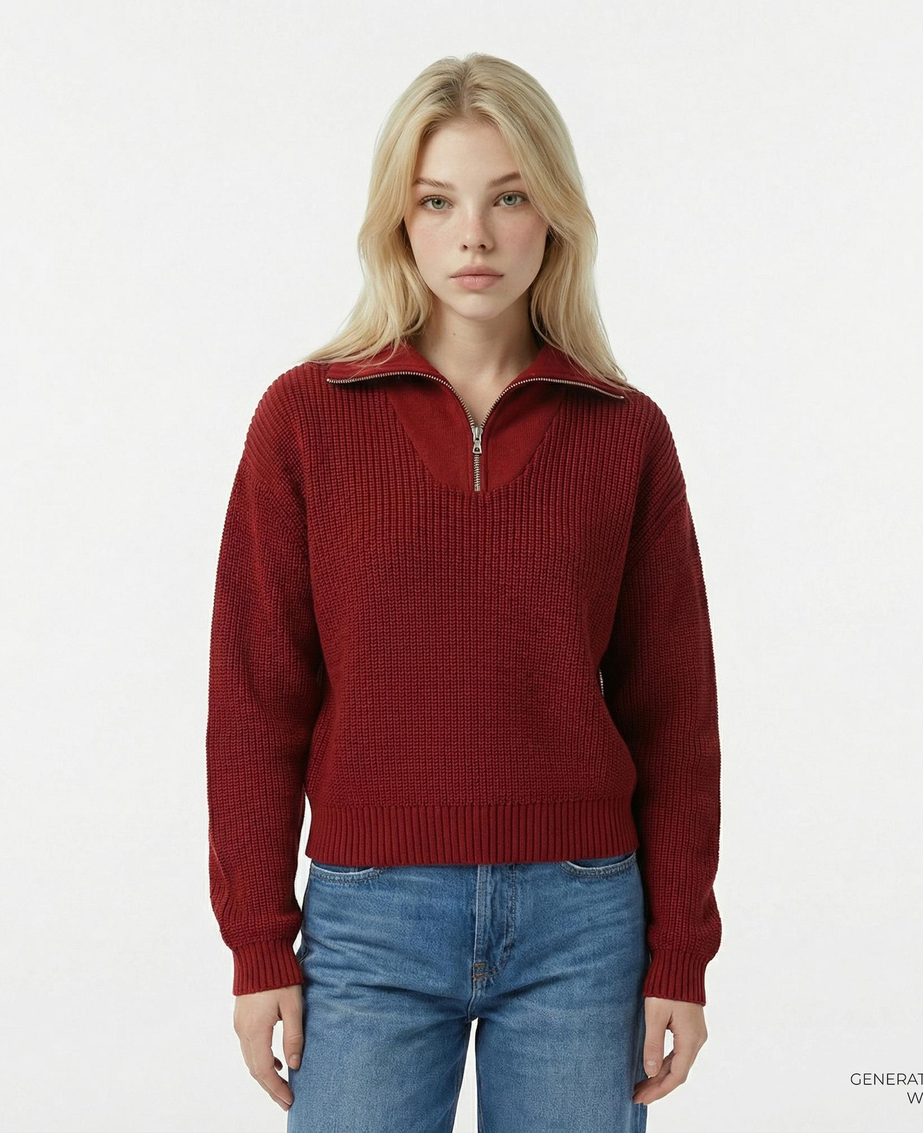 Les Benjamins 310 Kadın Kırmızı Triko