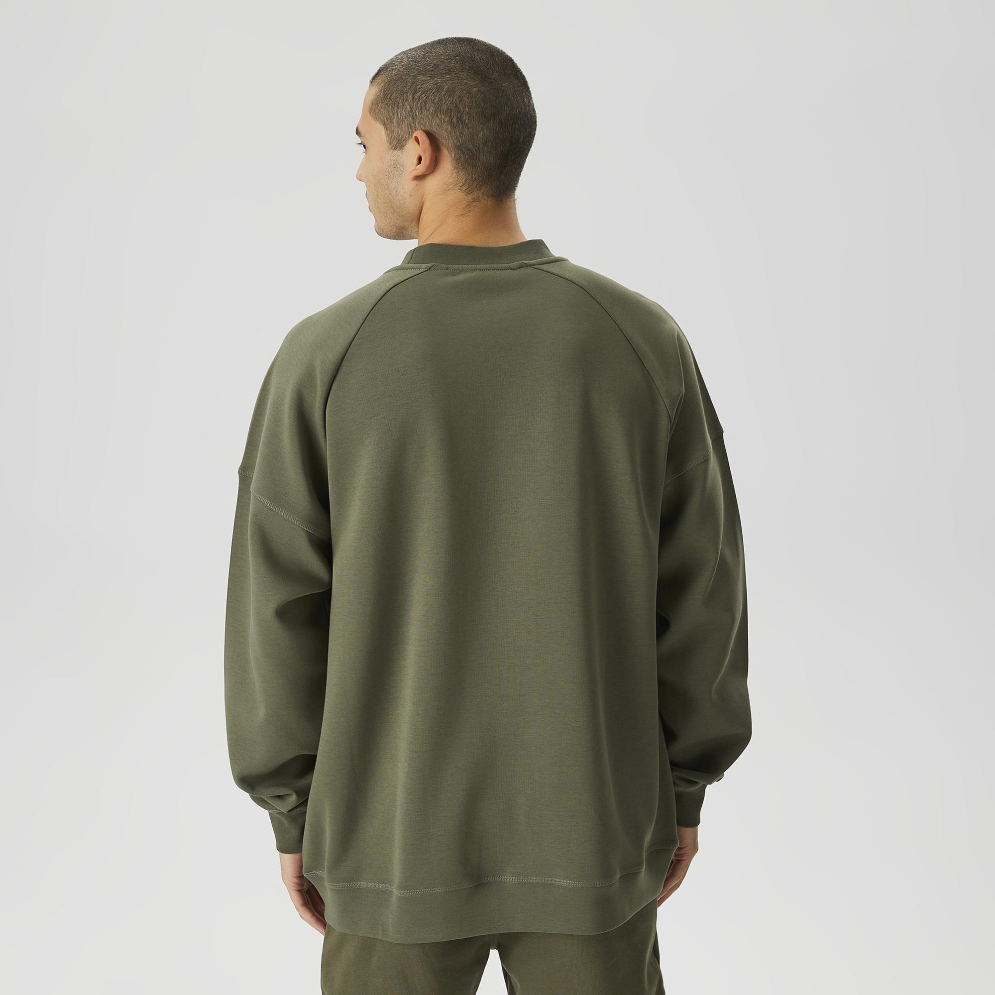 Les Benjamins 406 Erkek Haki Sweatshirt