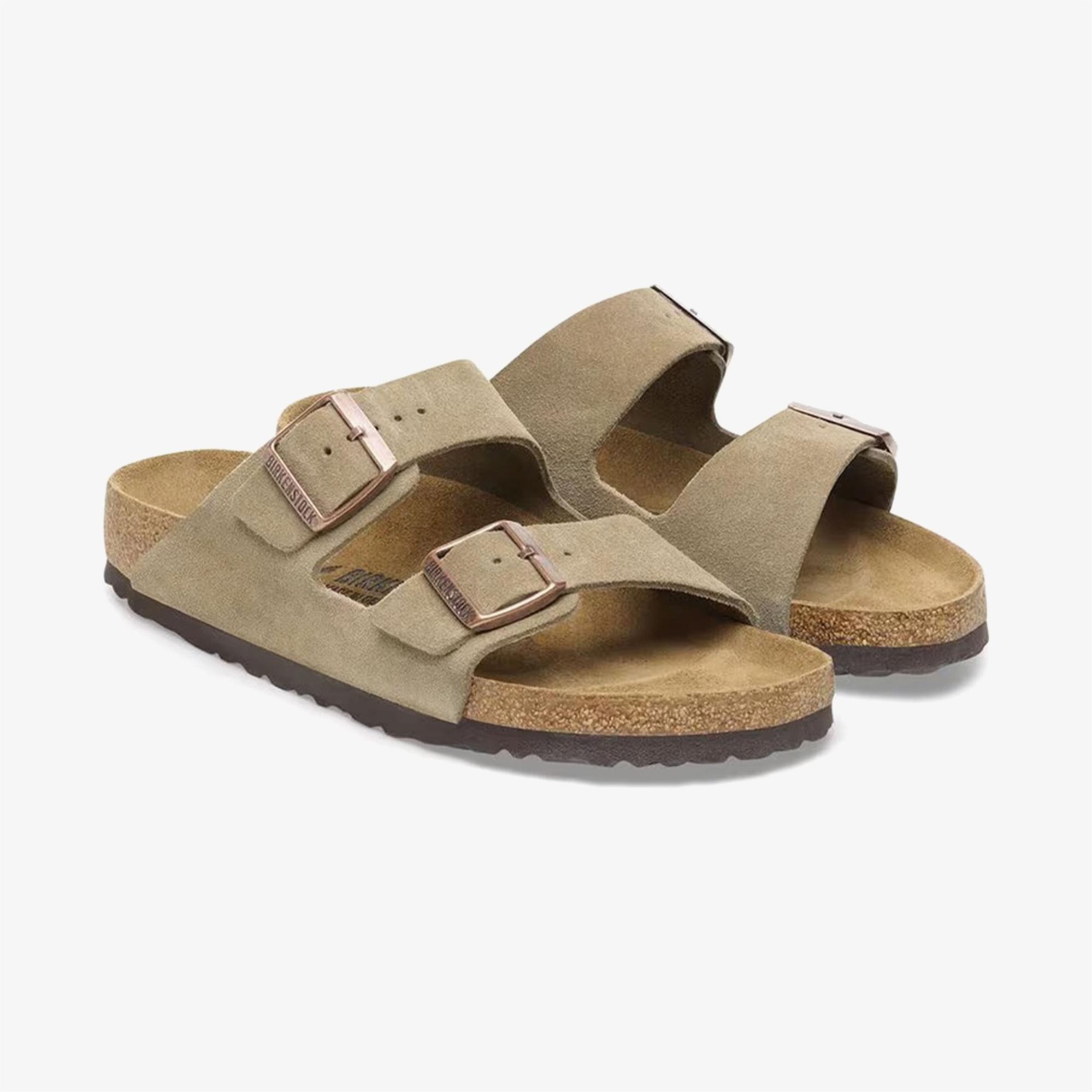 Birkenstock Arizona VL Süet Unisex Kahverengi Terlik