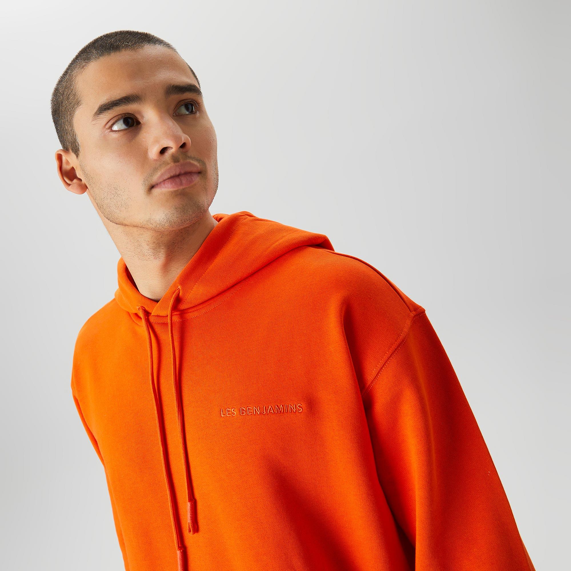 Les Benjamins Hoodie 304 Erkek Turuncu Sweatshirt