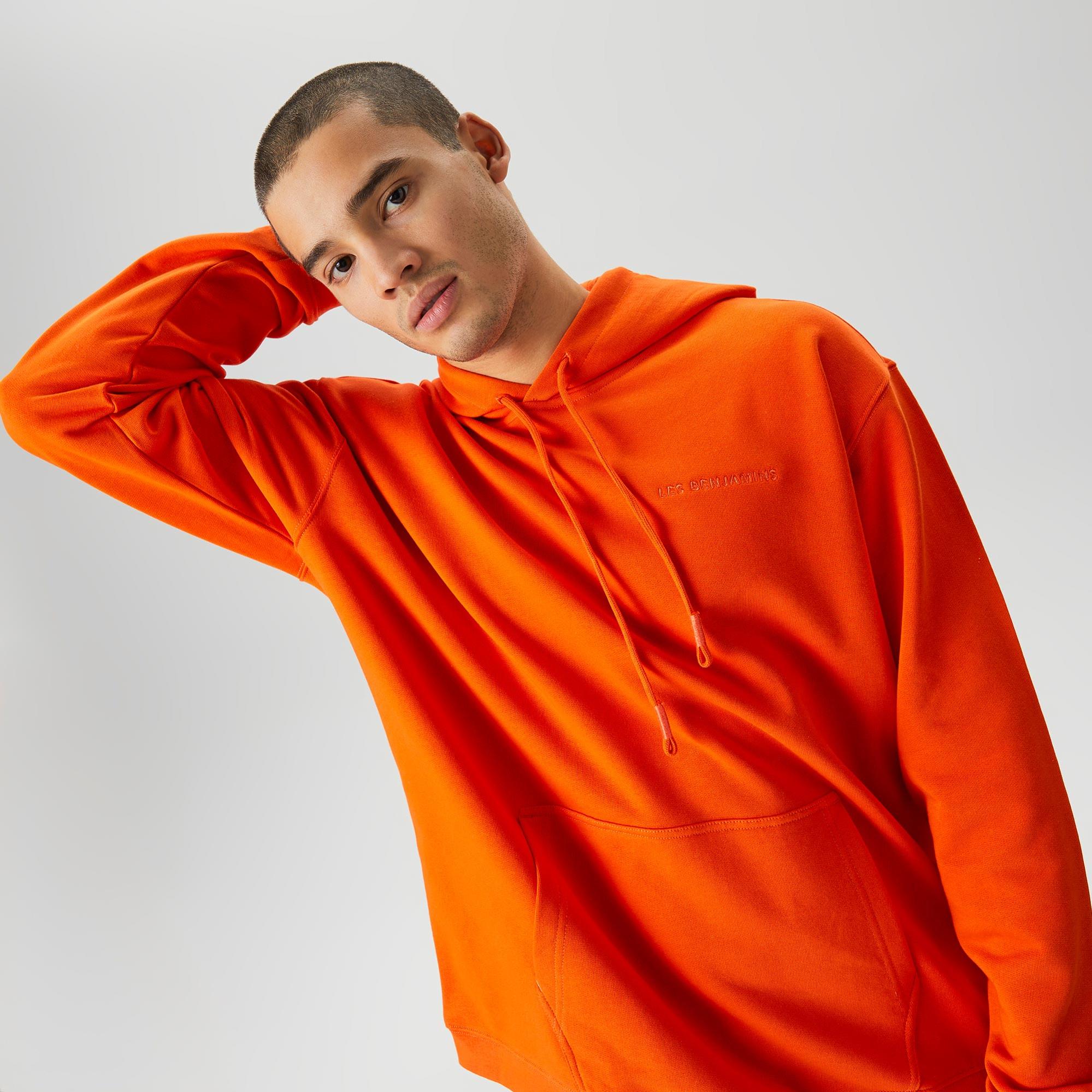 Les Benjamins Hoodie 304 Erkek Turuncu Sweatshirt
