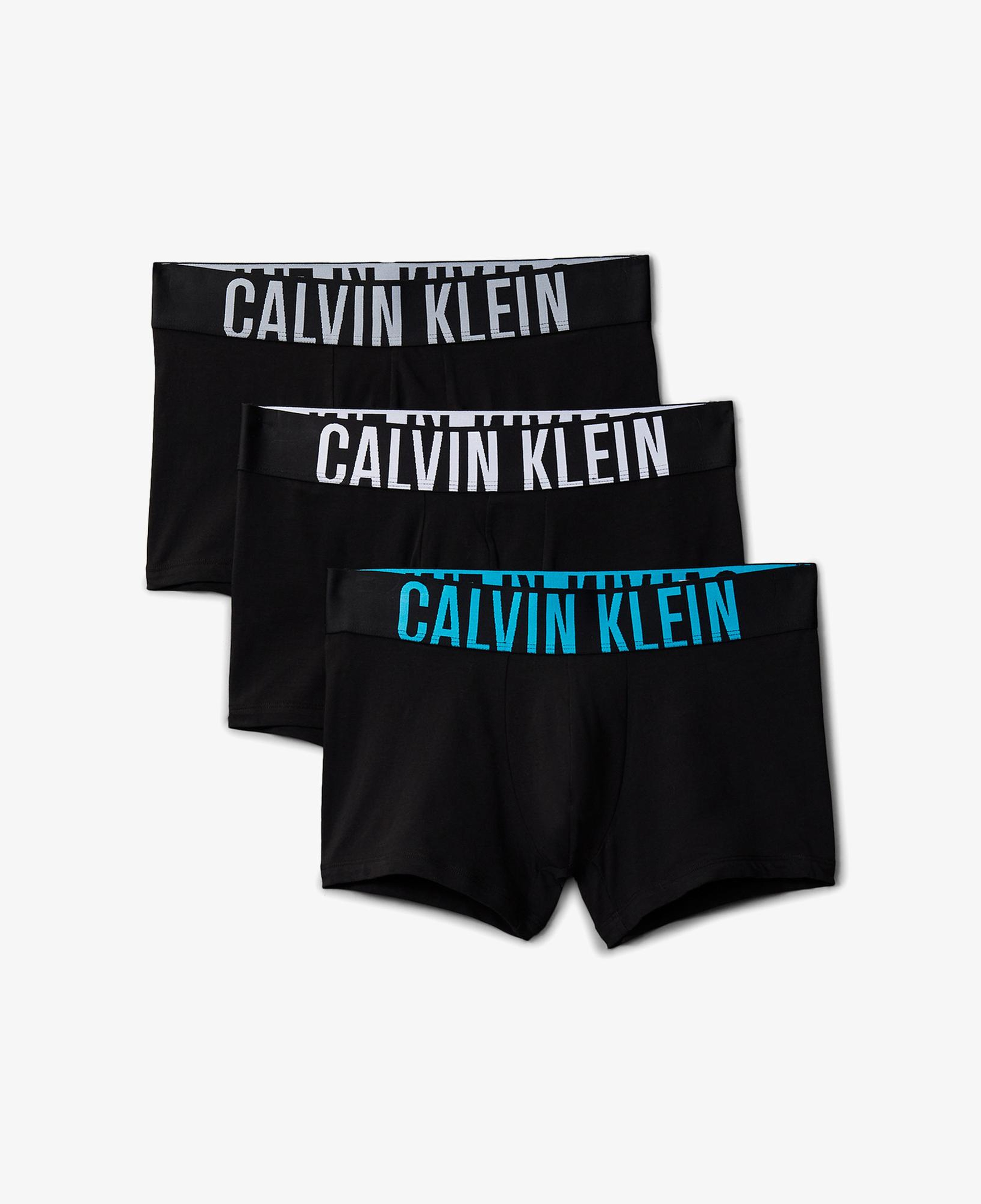 Calvin Klein Trunk 3'lü Erkek Siyah Logolu Boxer