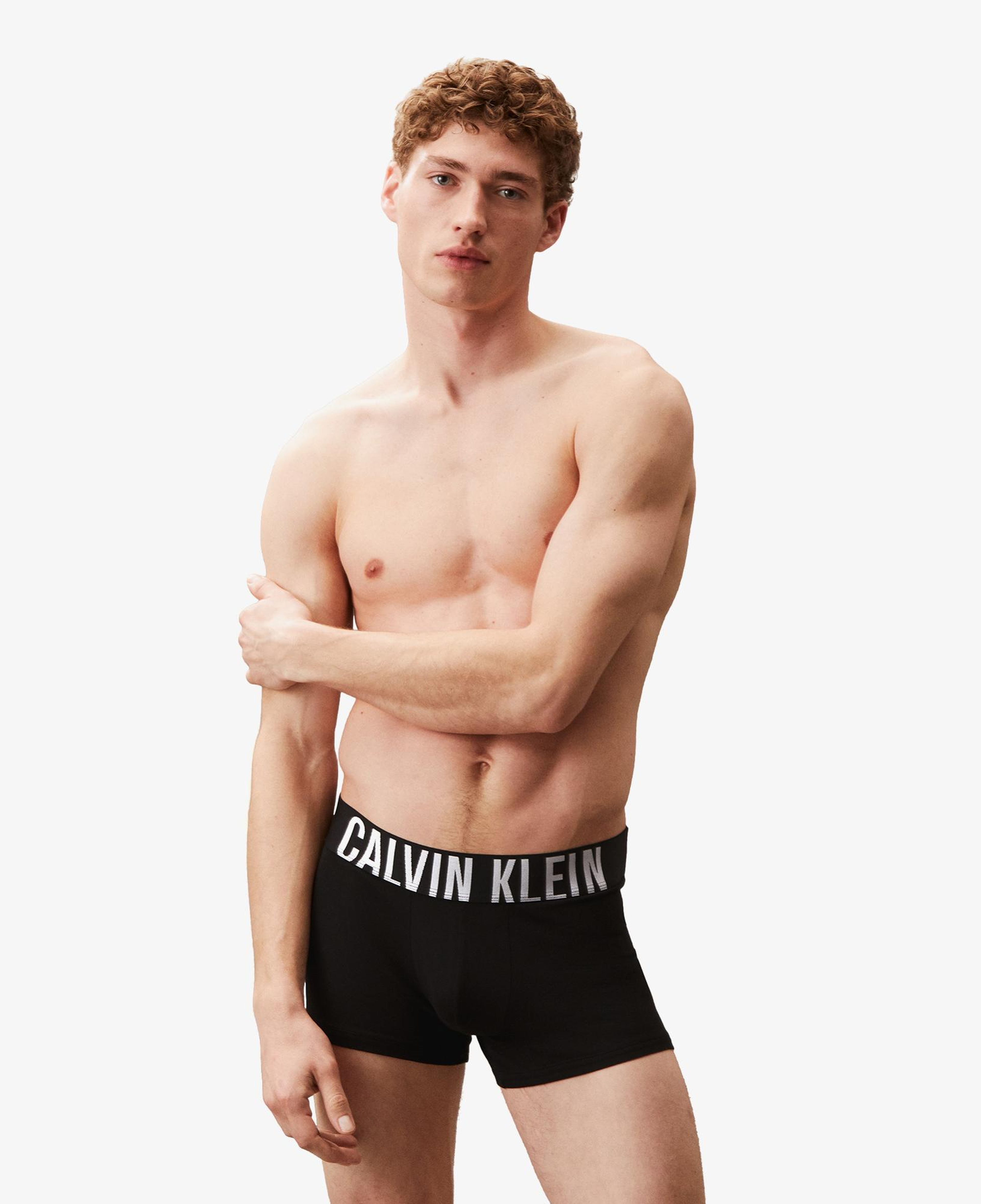 Calvin Klein Trunk 3'lü Erkek Siyah Logolu Boxer