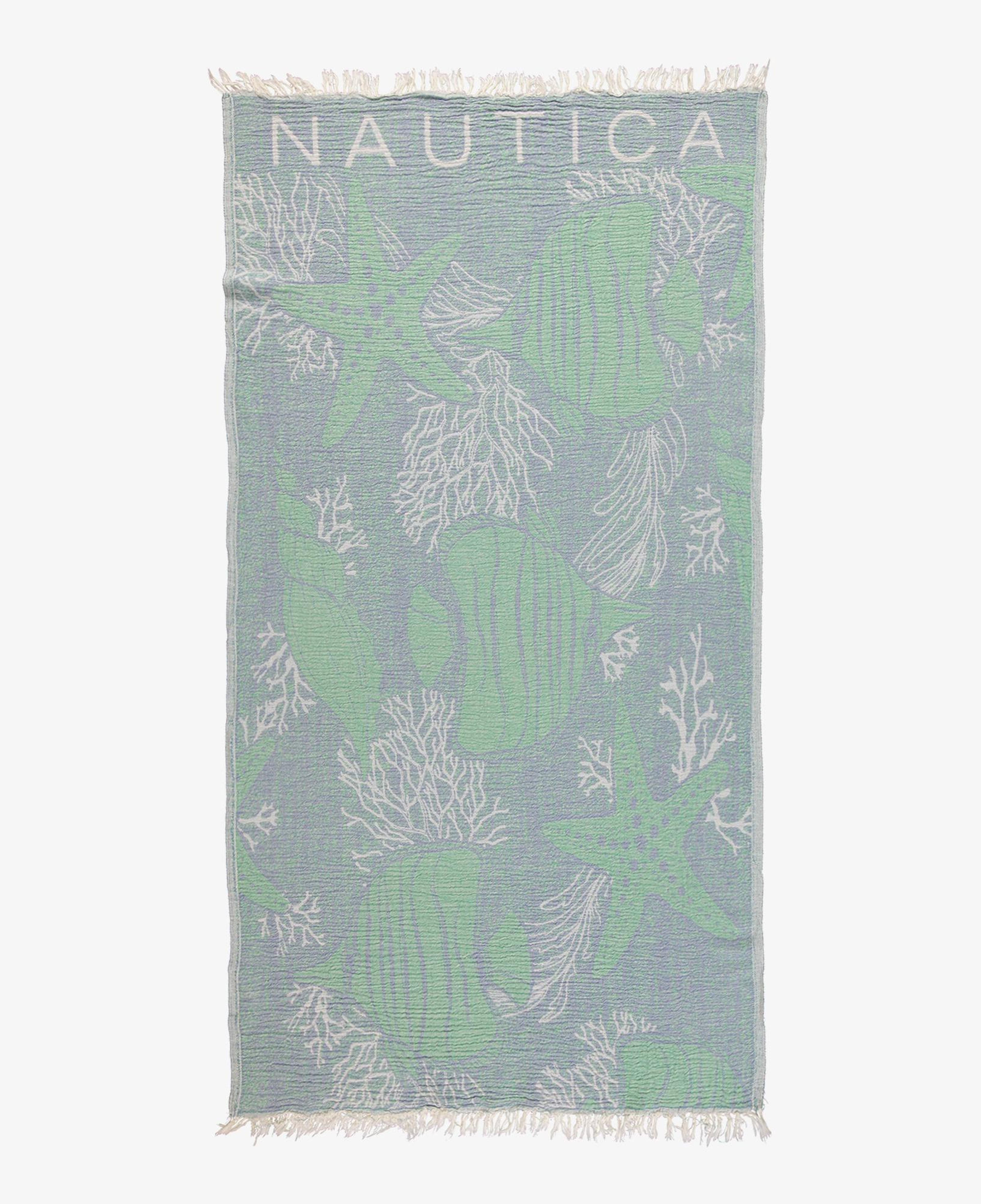 Nautica Unisex Mavi Desenli Havlu