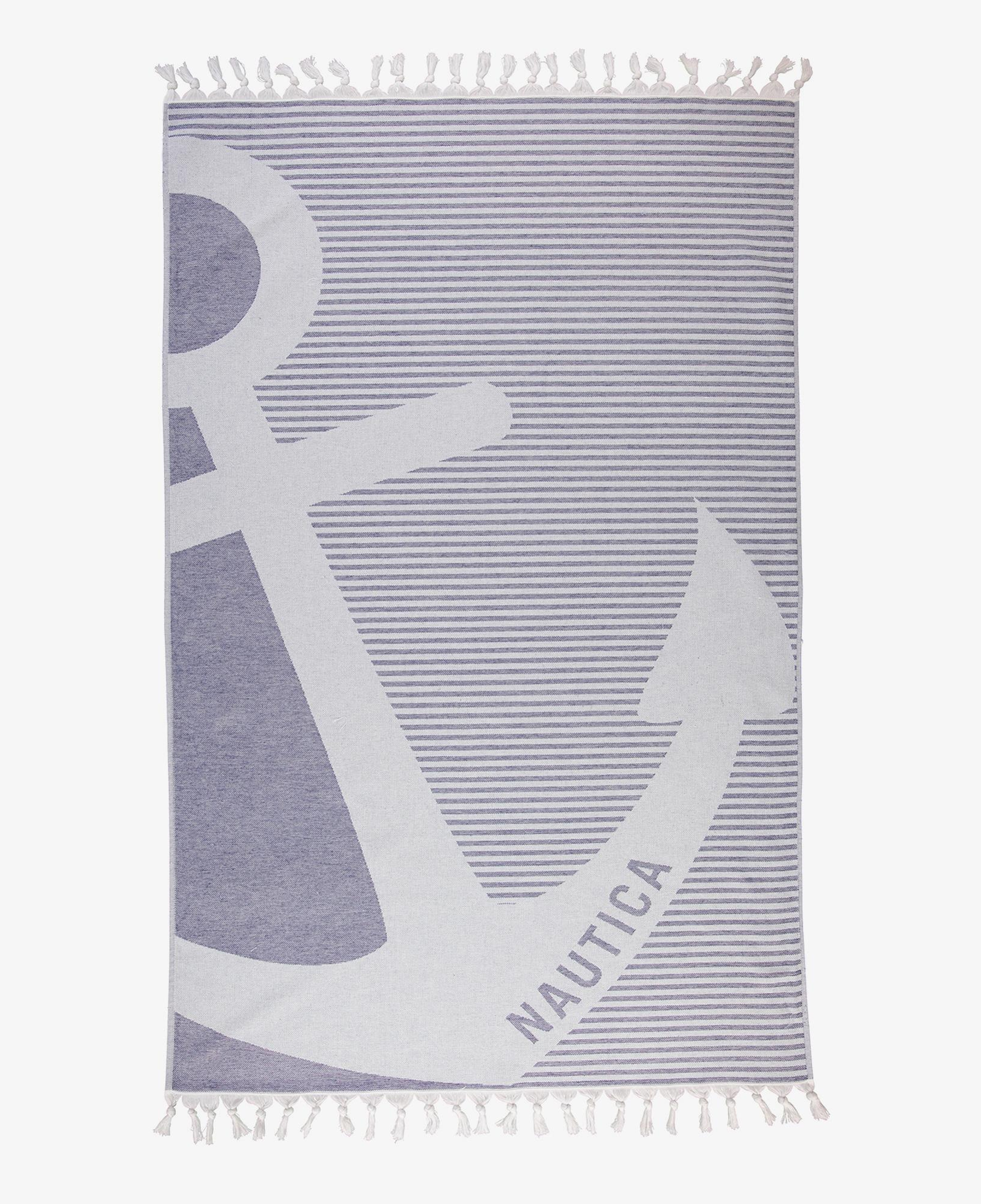 Nautica Unisex Lacivert Desenli Havlu