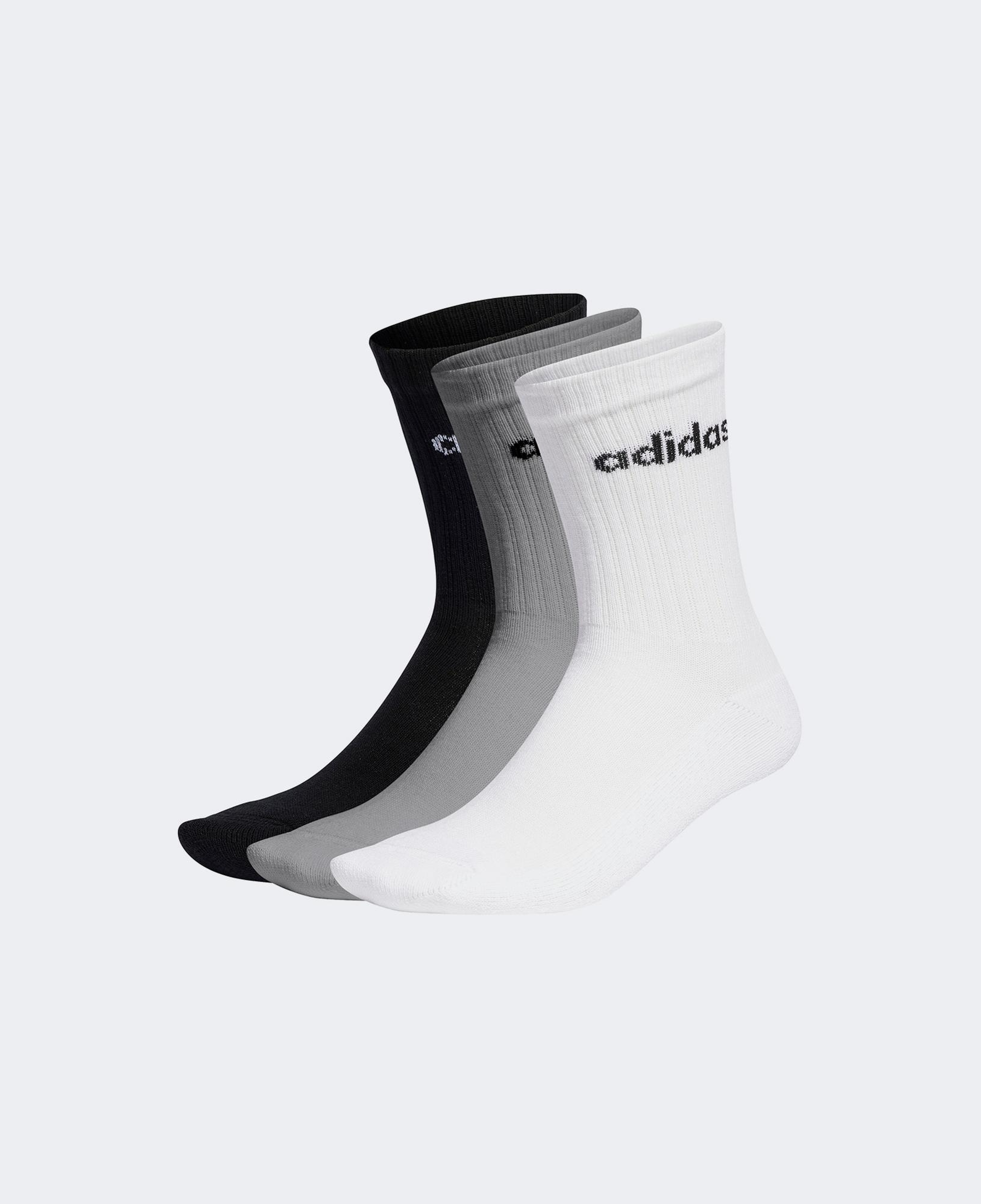 adidas Linear Crew 3' lü Unisex Gri Çorap