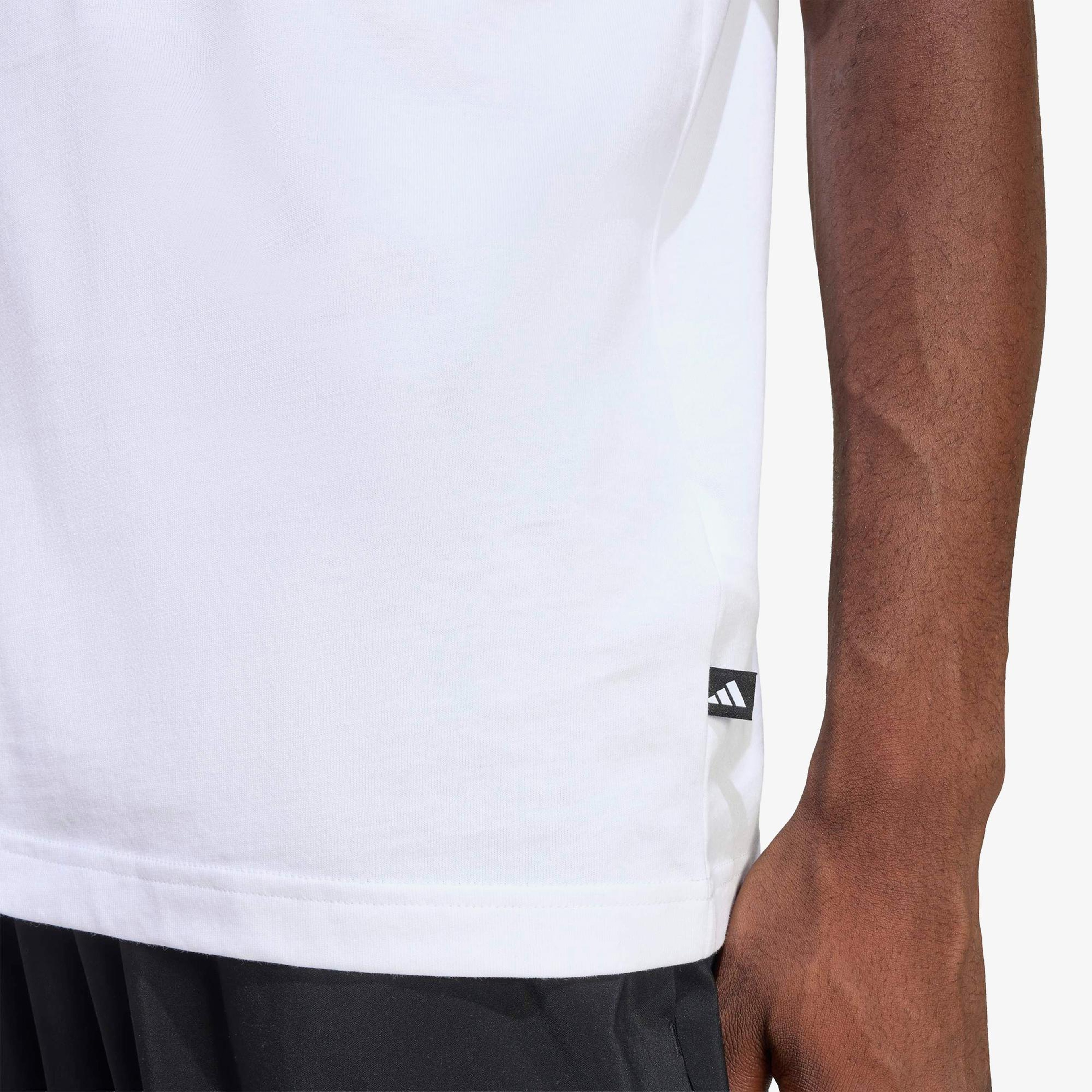 adidas Memories of Sport Patch Graphic Erkek Beyaz T-Shirt