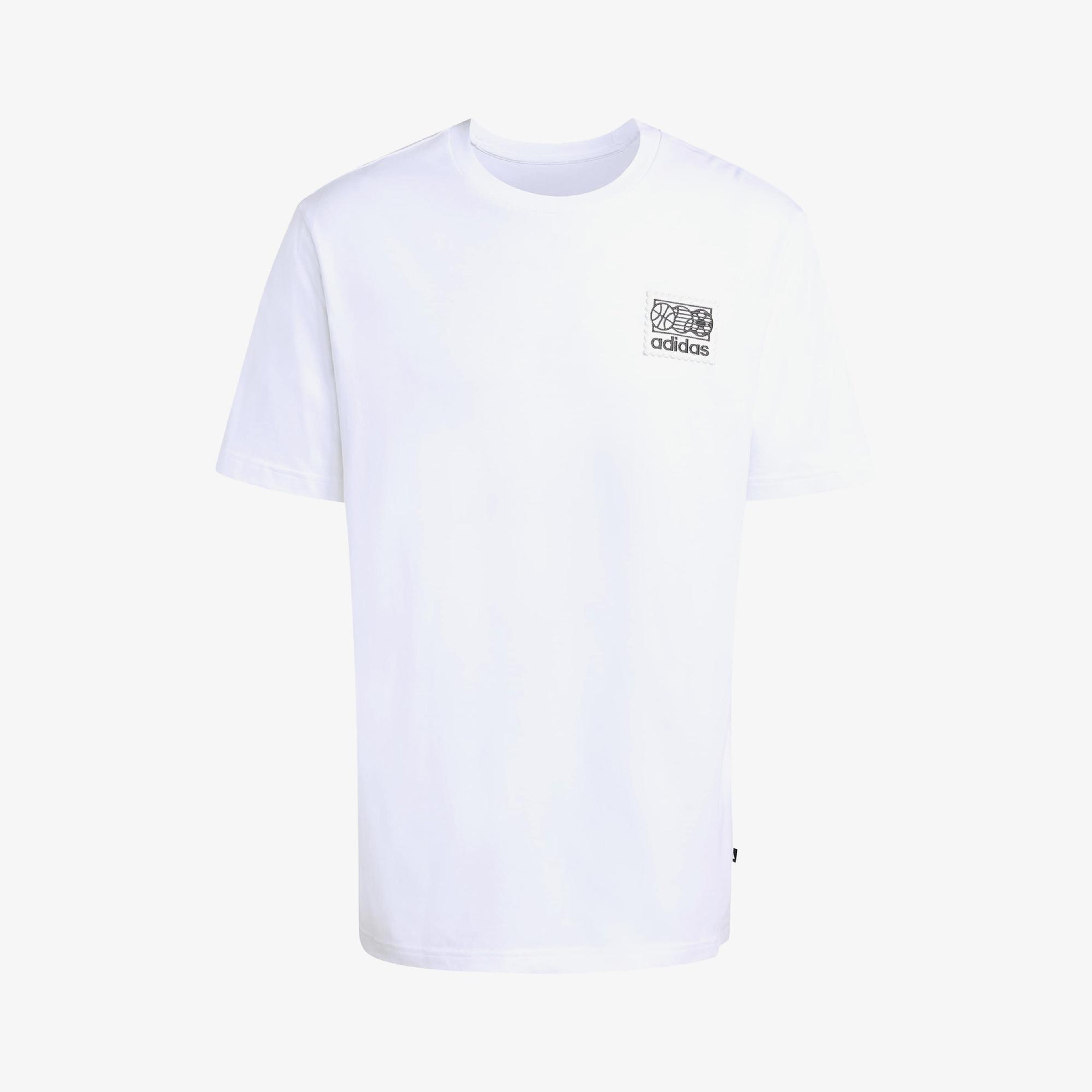 adidas Memories of Sport Patch Graphic Erkek Beyaz T-Shirt