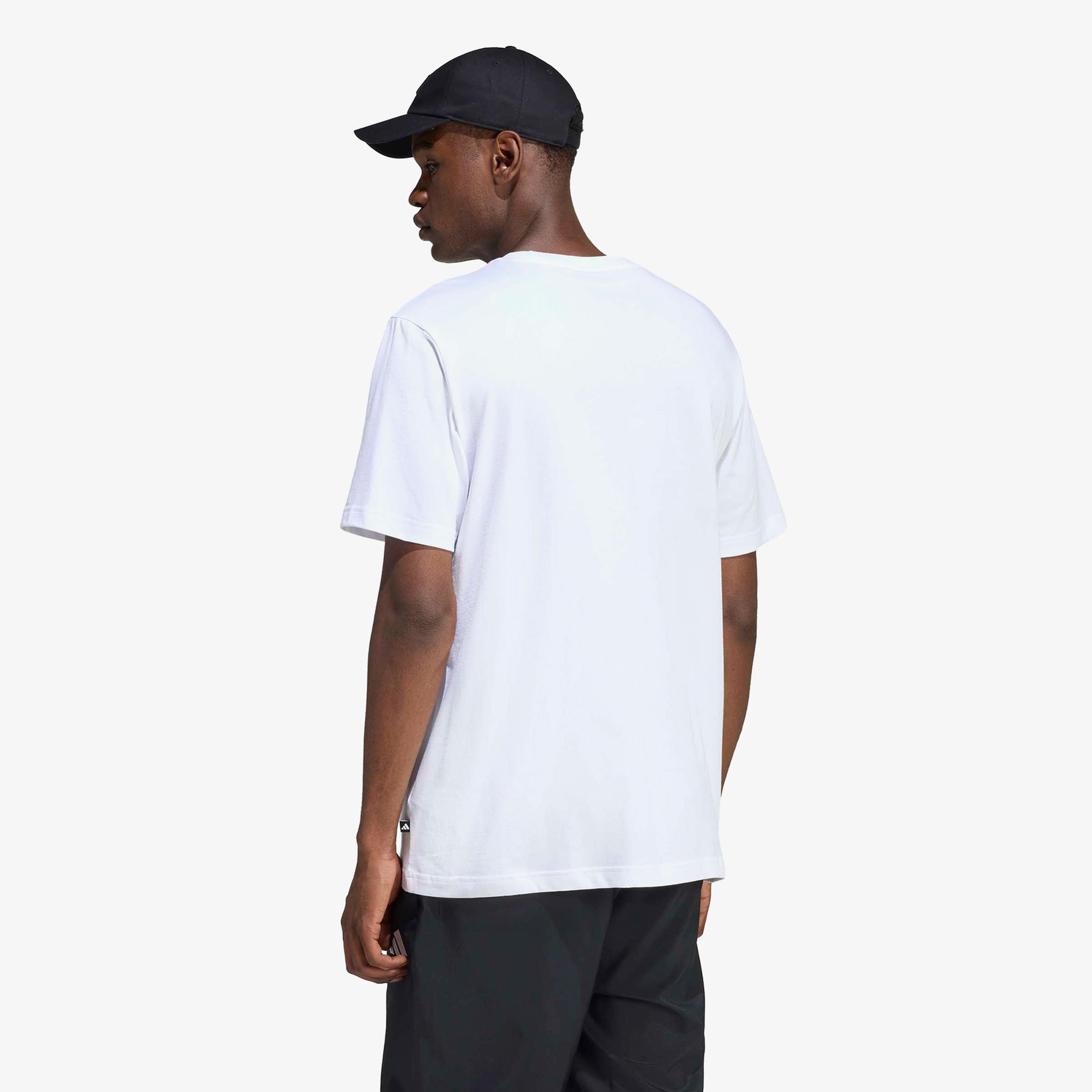 adidas Memories of Sport Patch Graphic Erkek Beyaz T-Shirt