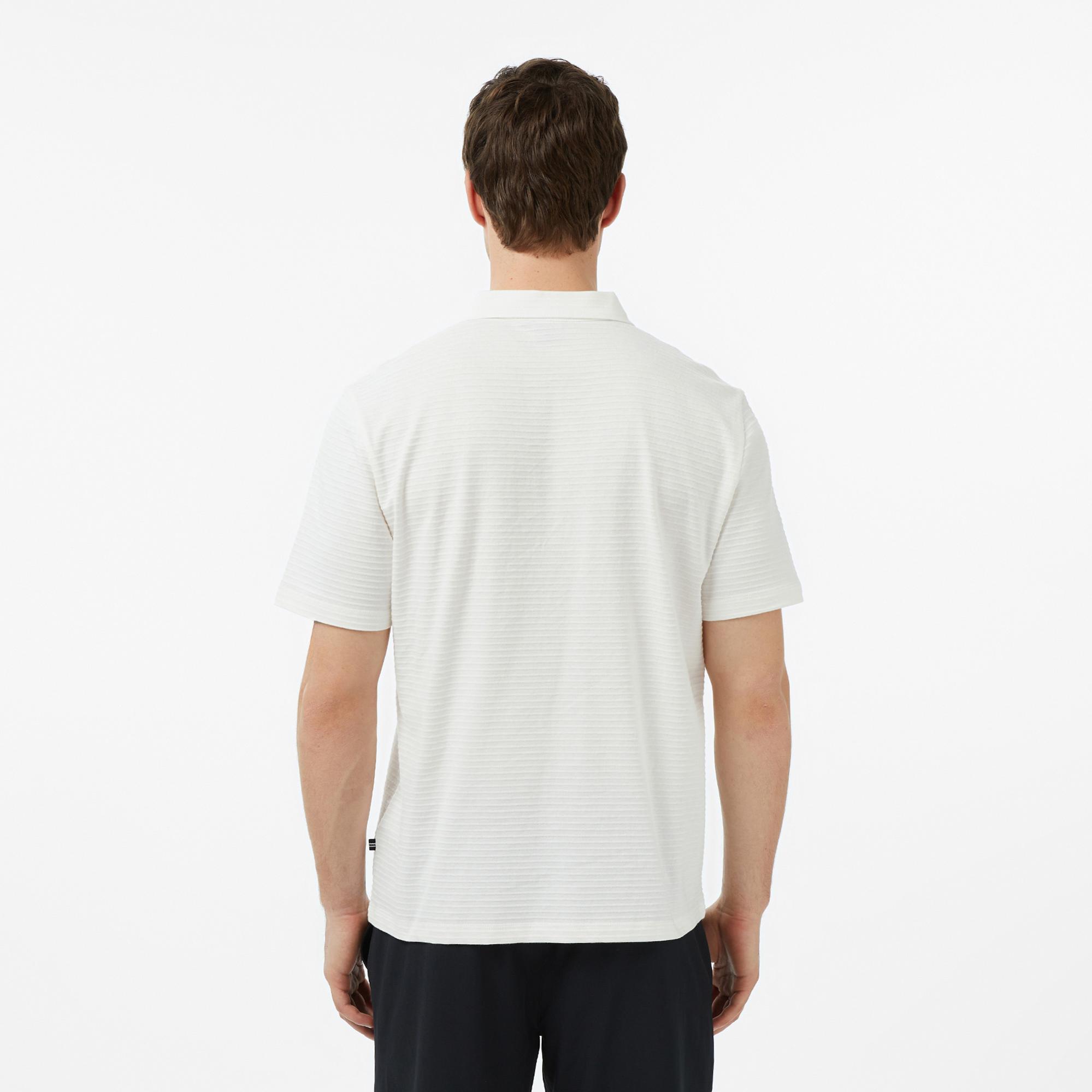 Nautica Erkek Krem Regular Fit Polo Yaka T-Shirt