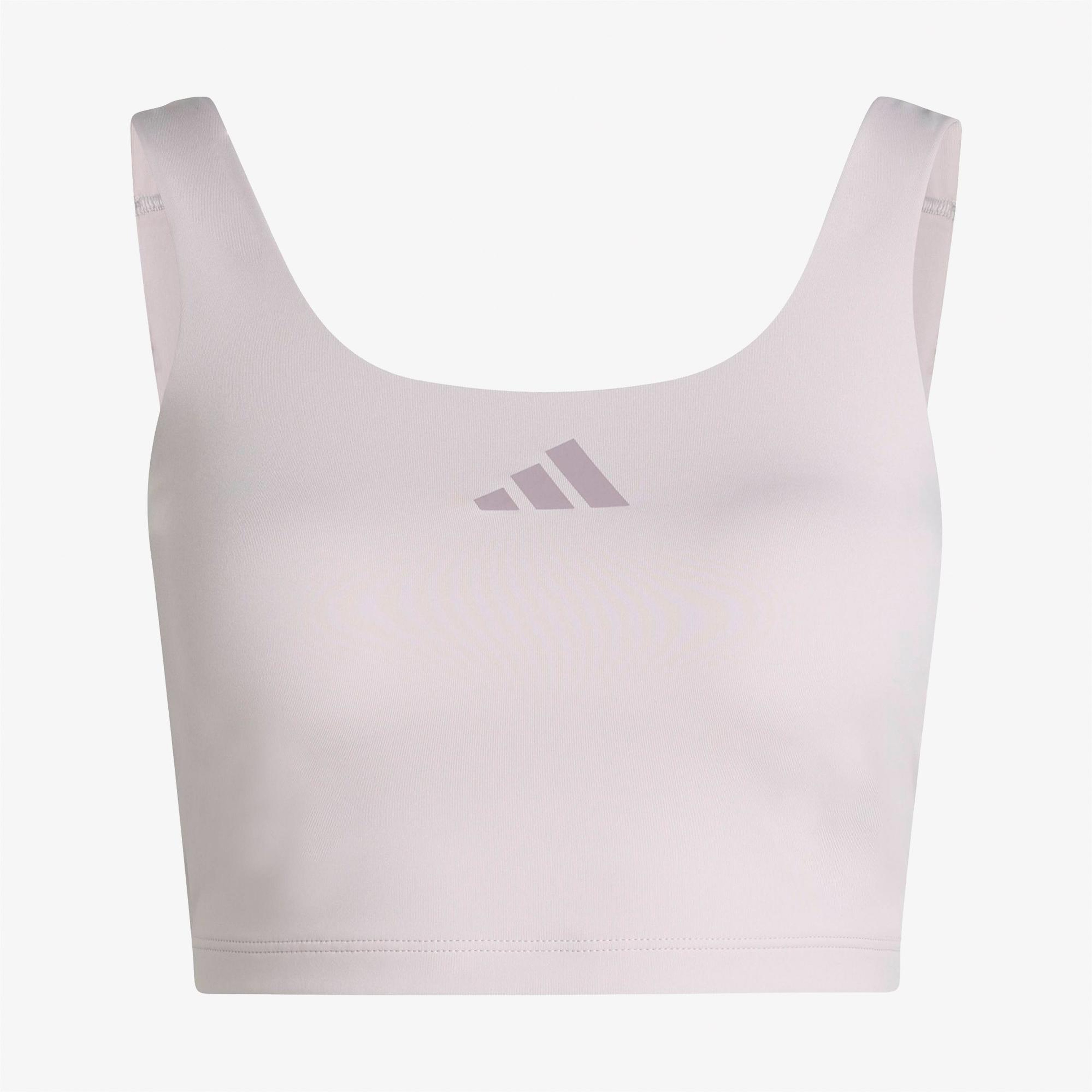 adidas Optime Power Kadın Lila Crop T-Shirt