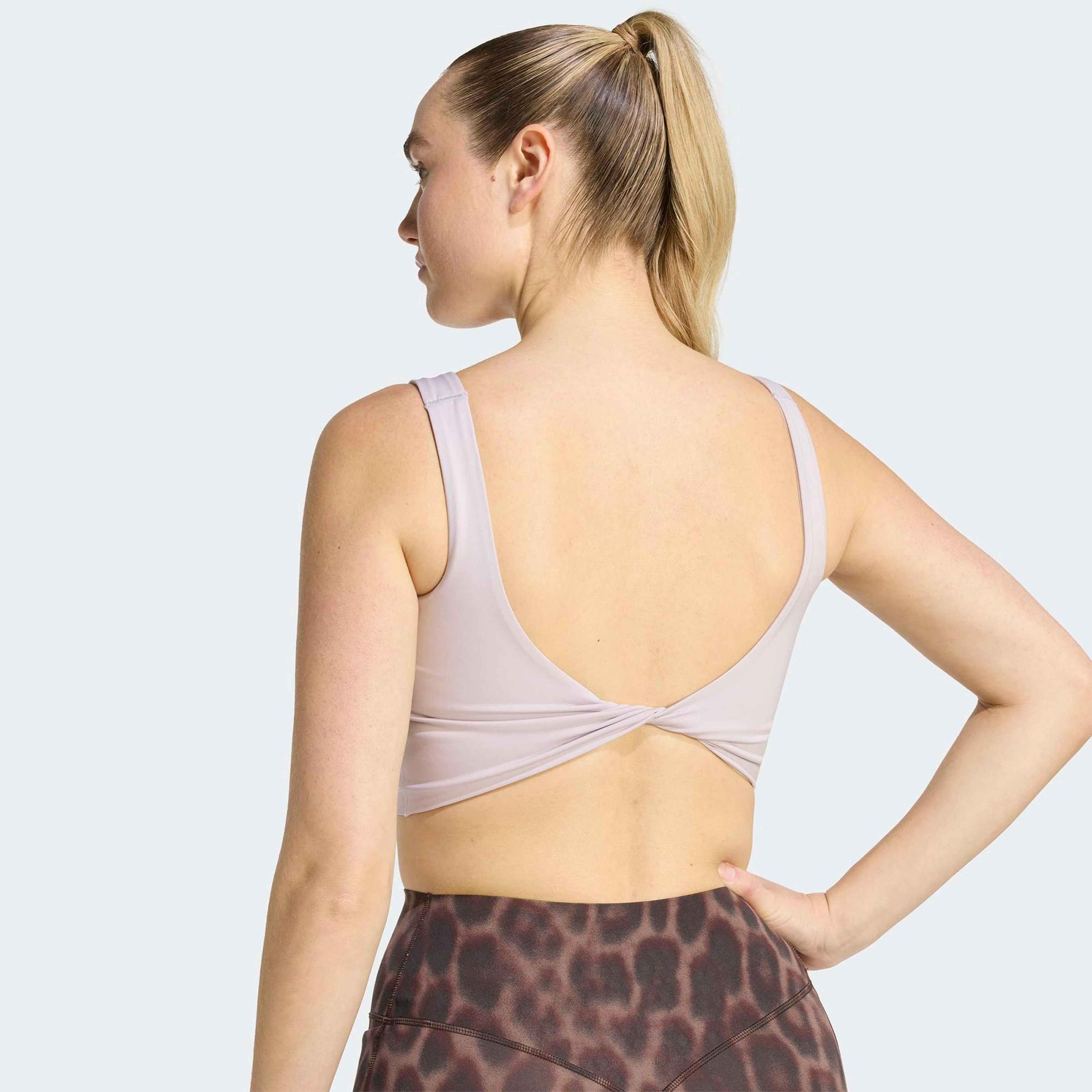 adidas Optime Power Kadın Lila Crop T-Shirt