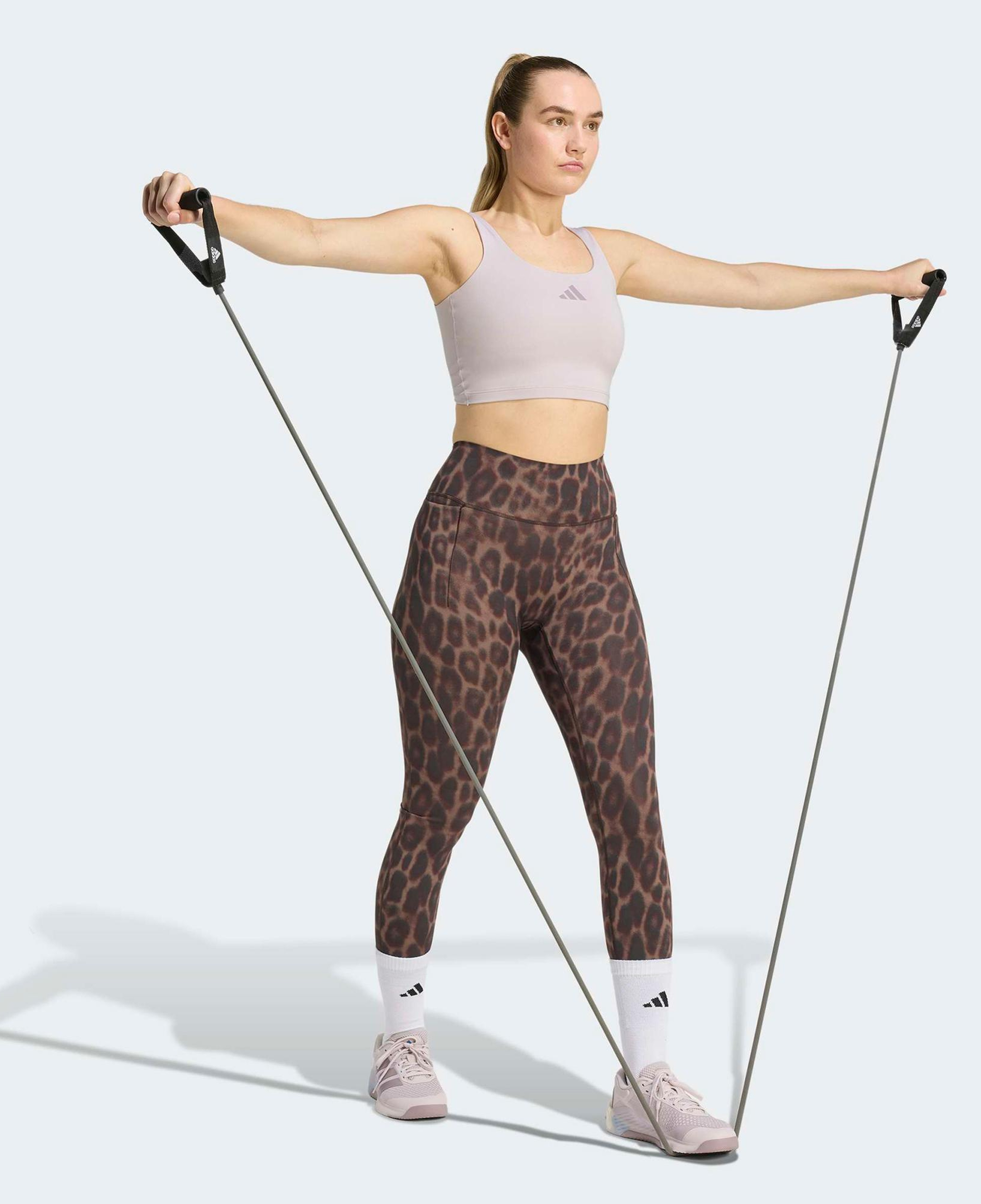 adidas Optime Power Kadın Lila Crop T-Shirt