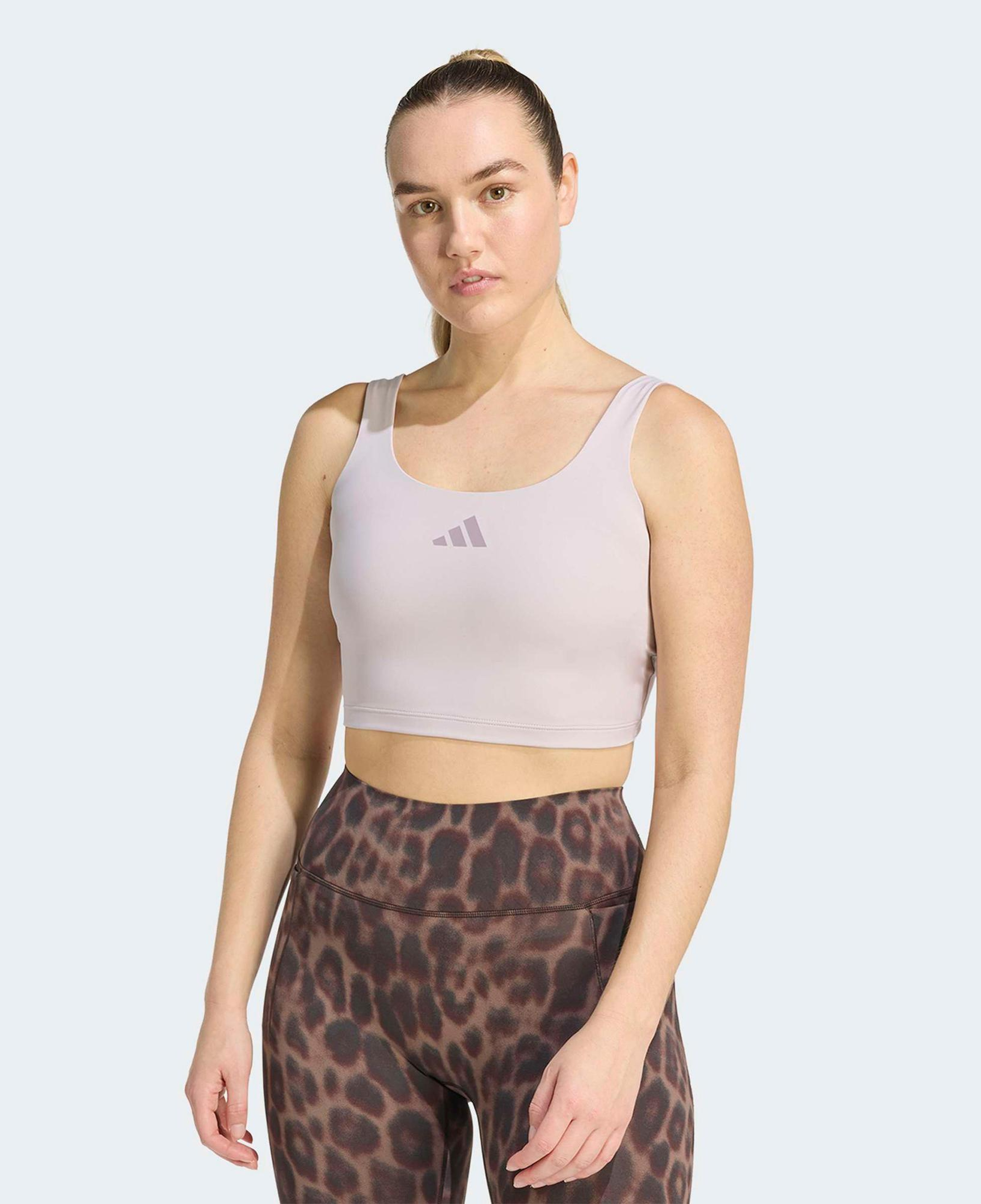 adidas Optime Power Kadın Lila Crop T-Shirt