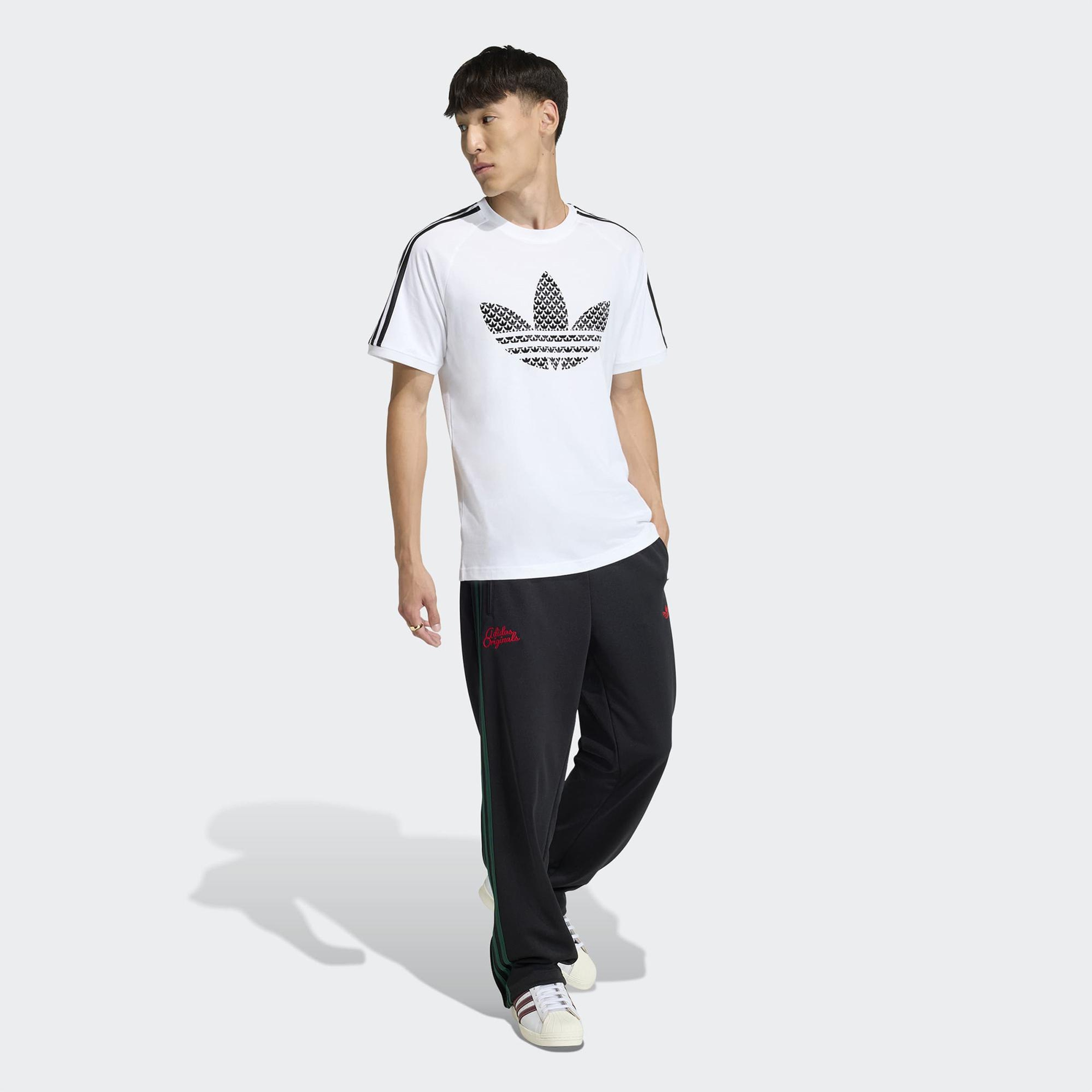 adidas Monogram Erkek Beyaz T-Shirt