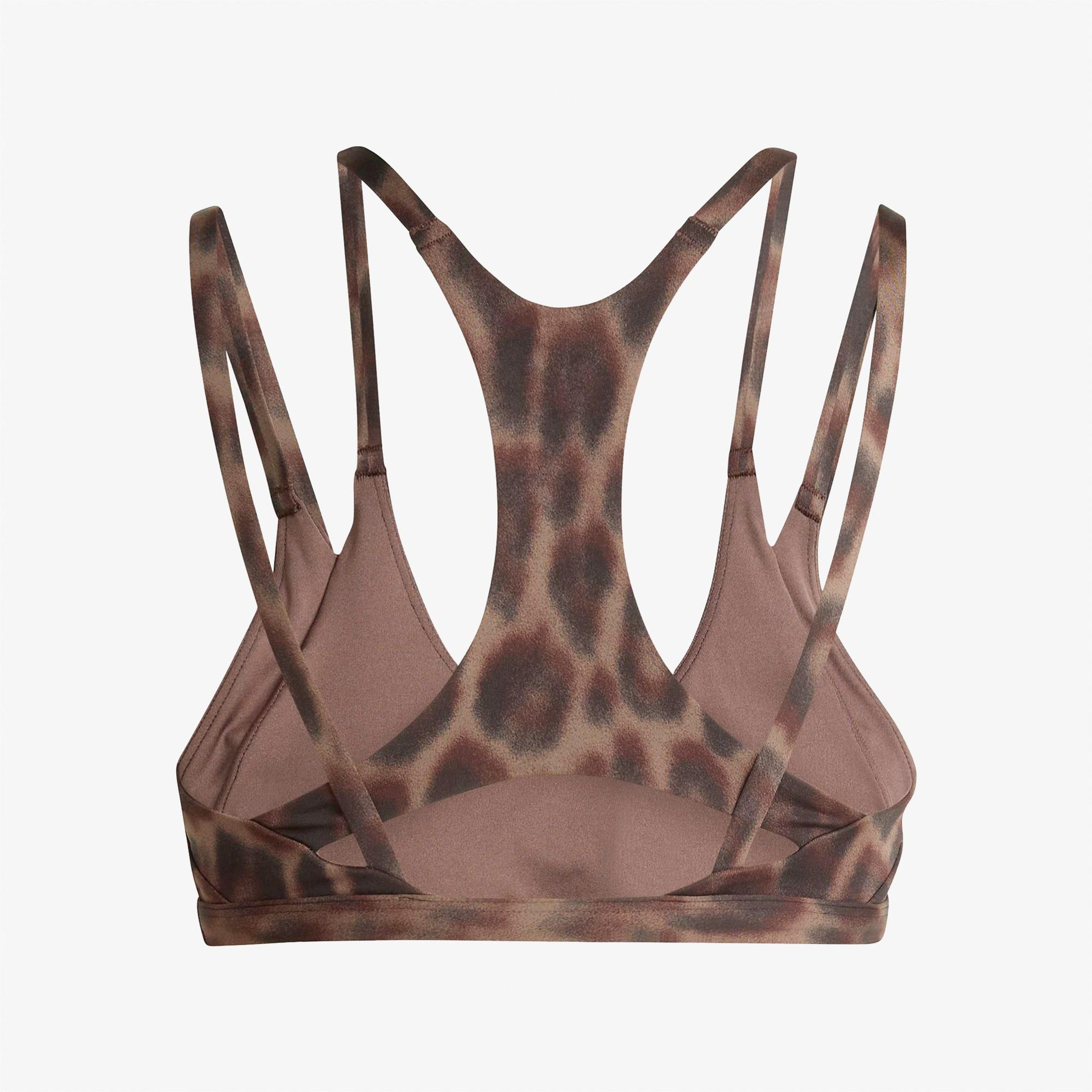 adidas Optime Leopar Kadın Kahverengi Bra