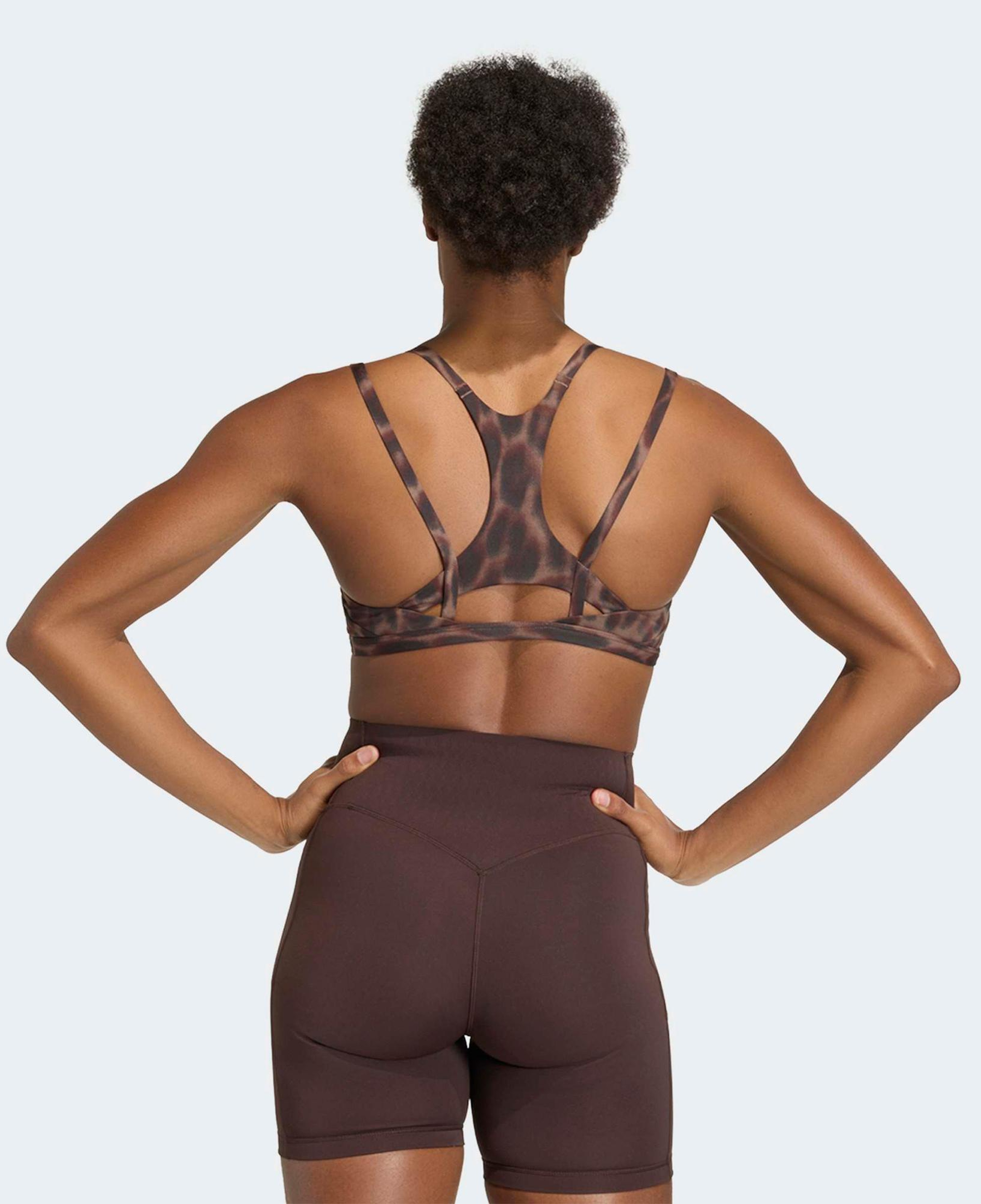 adidas Optime Leopar Kadın Kahverengi Bra